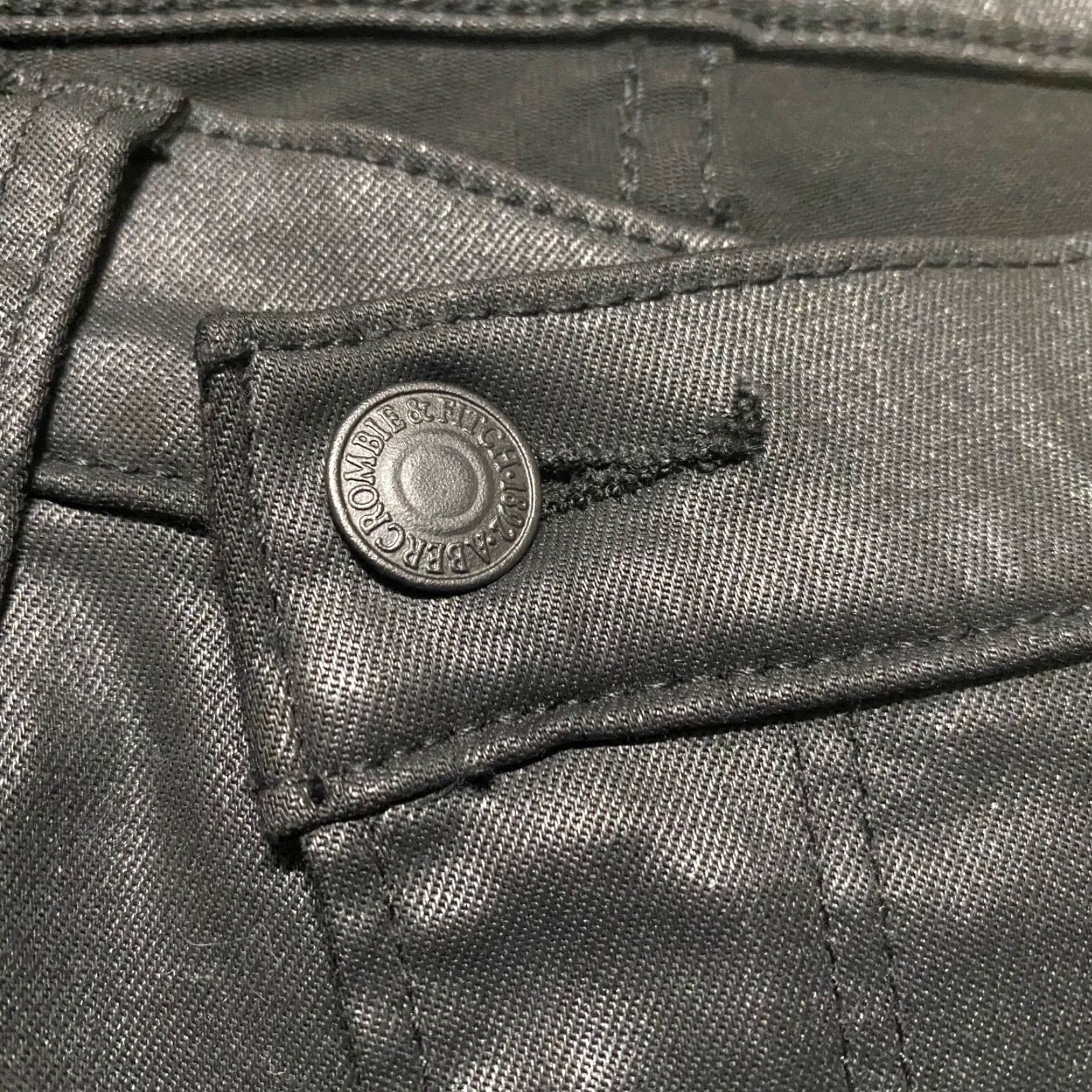 Abercrombie & Fitch Abercrombie & Fitch Womens Pants 28 Skinny High Rise Faux Leather Black Ankle Dressy Womens Size 28" / US 6 / IT 42 - 6 Thumbnail