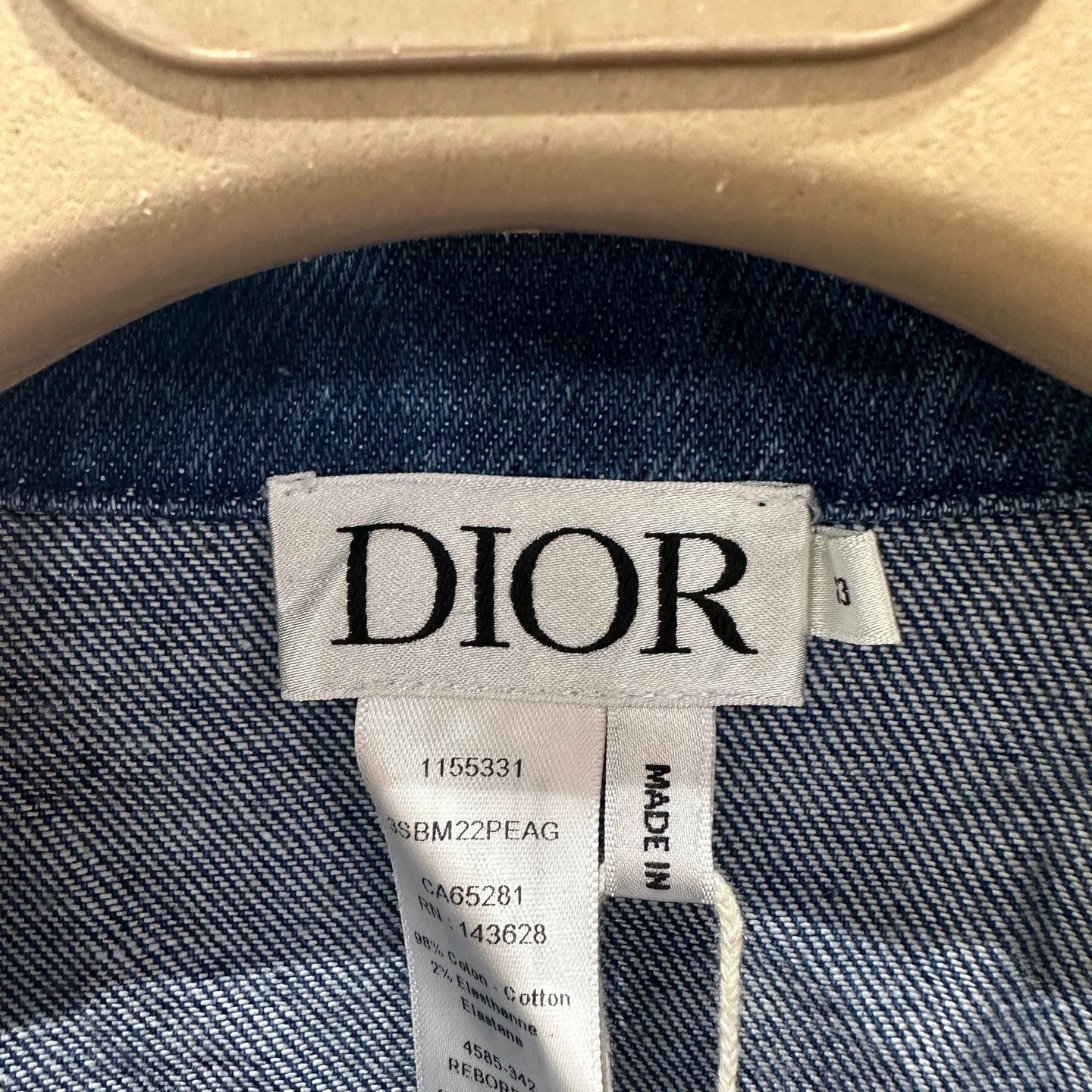 Dior Dior mar384 double pocket Oblique print denim jkt 13 Size XS / US 0-2 / IT 36-38 - 3 Thumbnail