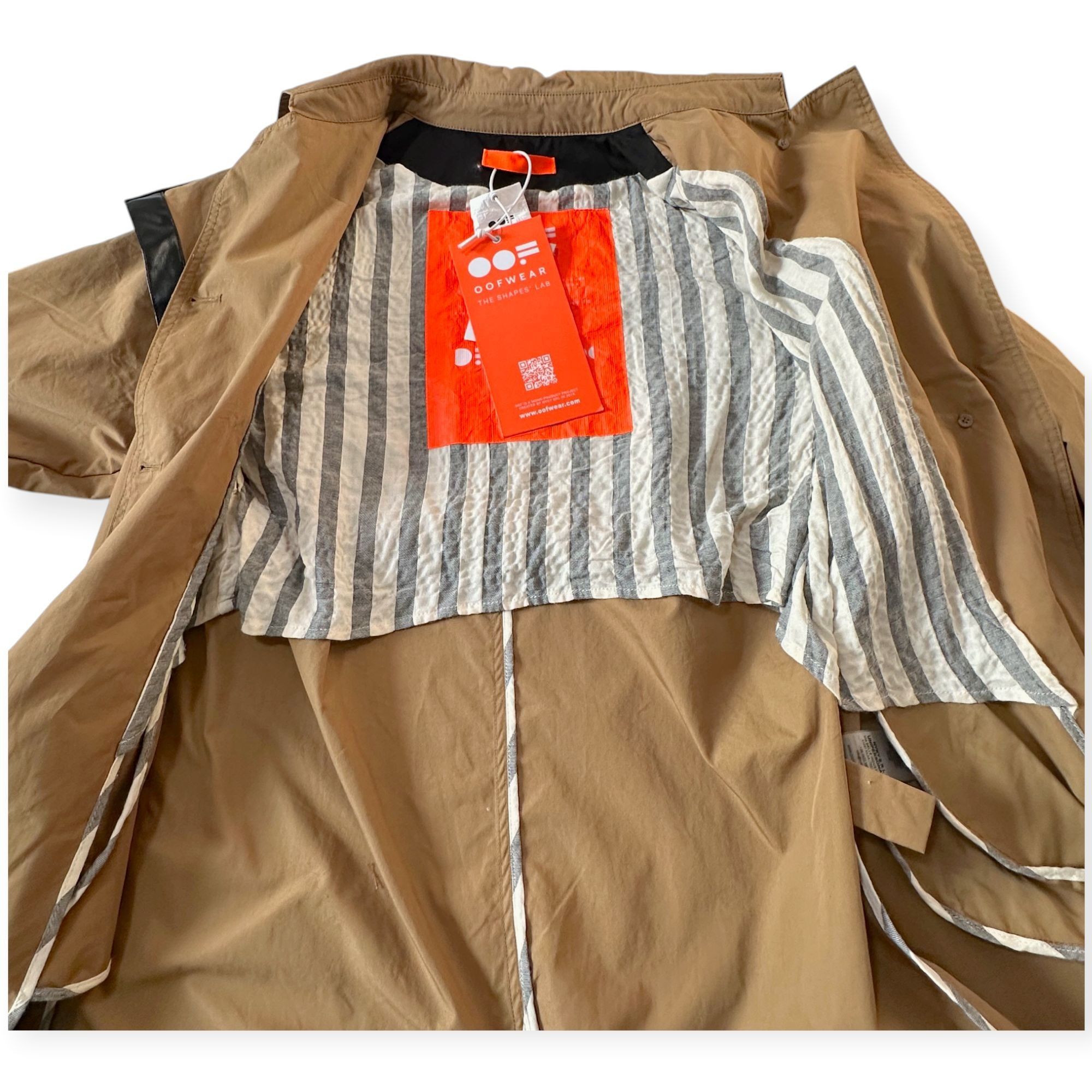 OOF Wear Oof Wear Belted Trench Coat in Tabacco, Size 42 Italy, New w Size M / US 6-8 / IT 42-44 - 8 Thumbnail