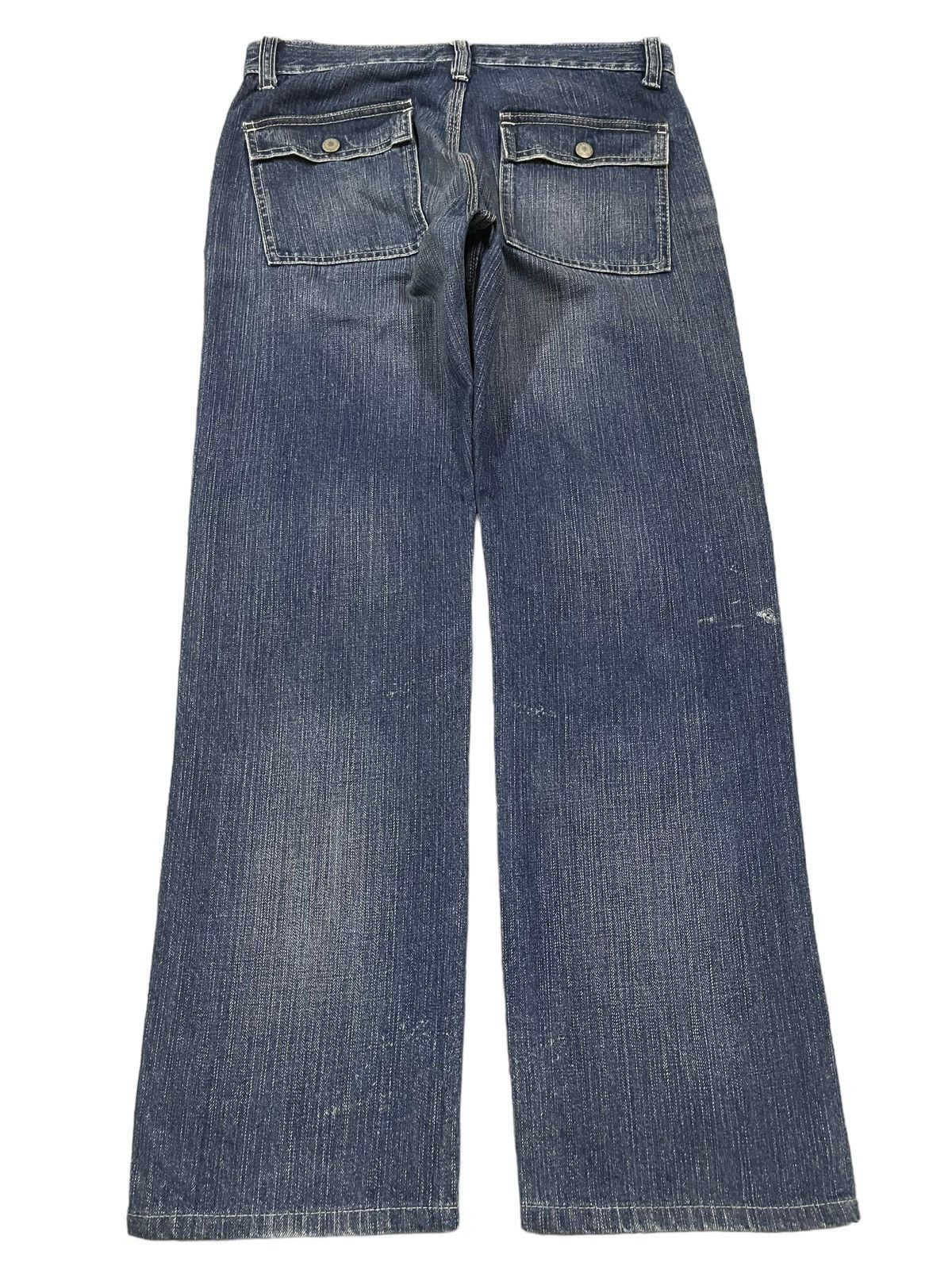 Uniqlo Vintage Japanese Uniqlo Blue Wash Style Loose Jeans Size US 31 - 2 Thumbnail