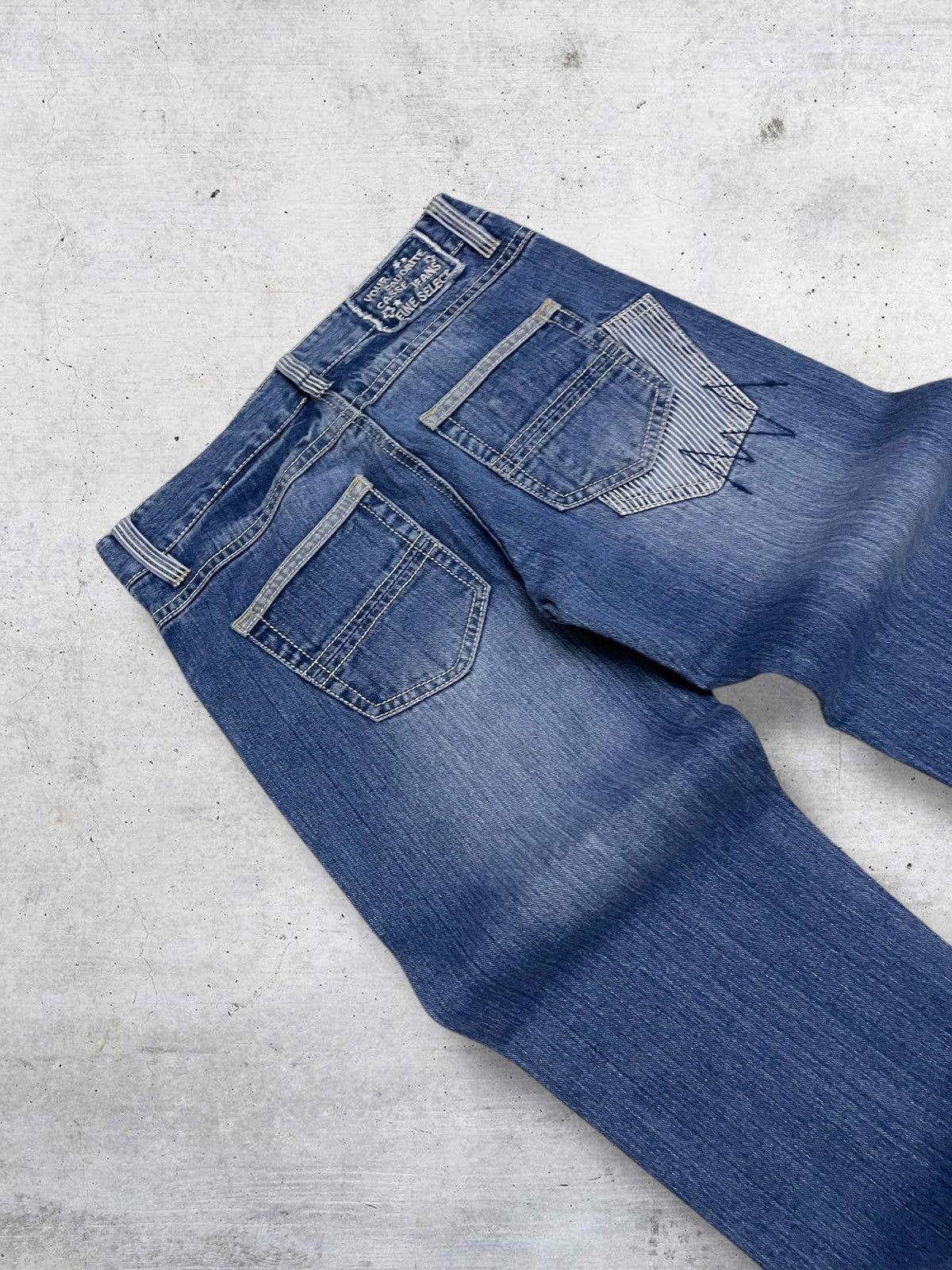 Japanese Brand VINTAGE CAESSE CFAFTES JAPAN DESIGNER ART PATCHWORK DENIM Size US 30 / EU 46 - 15 Thumbnail
