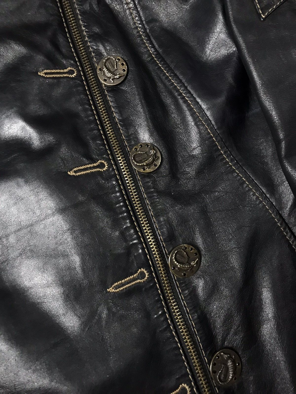 Just Cavalli Just Cavalli Leather Jacket Size S / US 4 / IT 40 - 6 Thumbnail