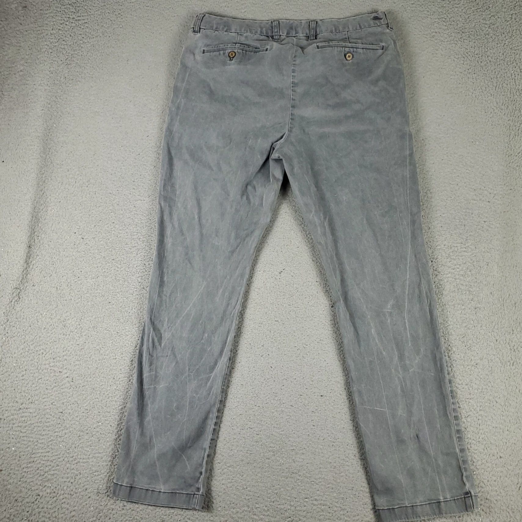 Tommy Bahama Tommy Bahama Chino Pants Mens 36x32 Gray Stretch 5 Pocket Casual Trousers Size US 36 / EU 52 - 7 Thumbnail