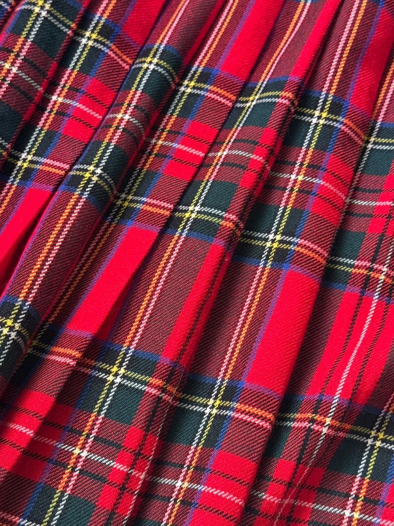 Comme des Garcons Comme Des Garcons size 均码 Jewel studded plaid pleated wrap Size 24" / US 00 / IT 34 - 4 Thumbnail