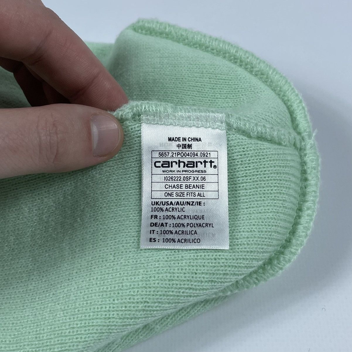 Carhartt Carhartt WIP Chase Beanie Hat Center logo Size ONE SIZE - 5 Thumbnail