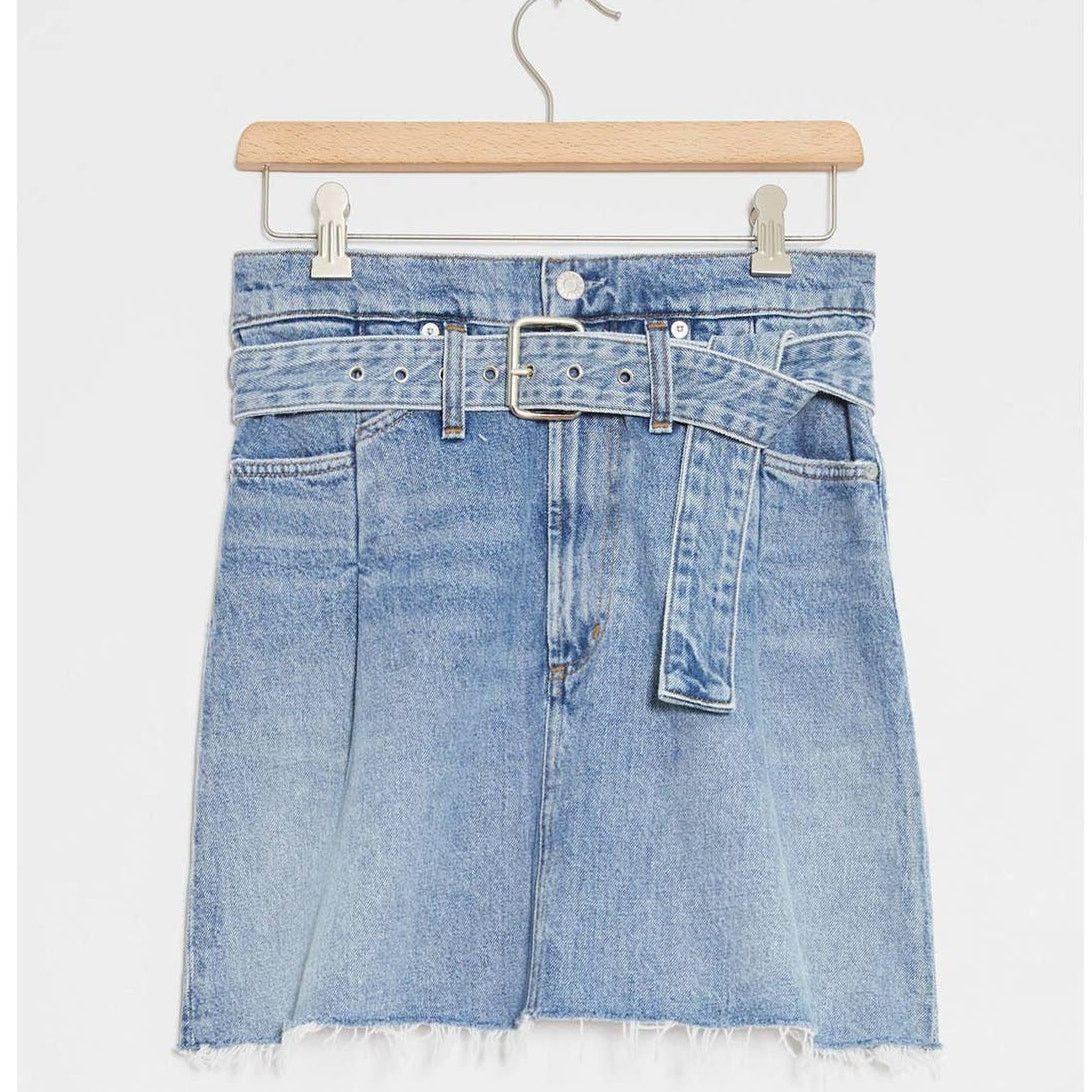 Anthropologie New Anthropologie AGOLDE '90s Slim Denim Mini Skirt $188 Size 25" / US 0 / IT 36 - 3 Thumbnail