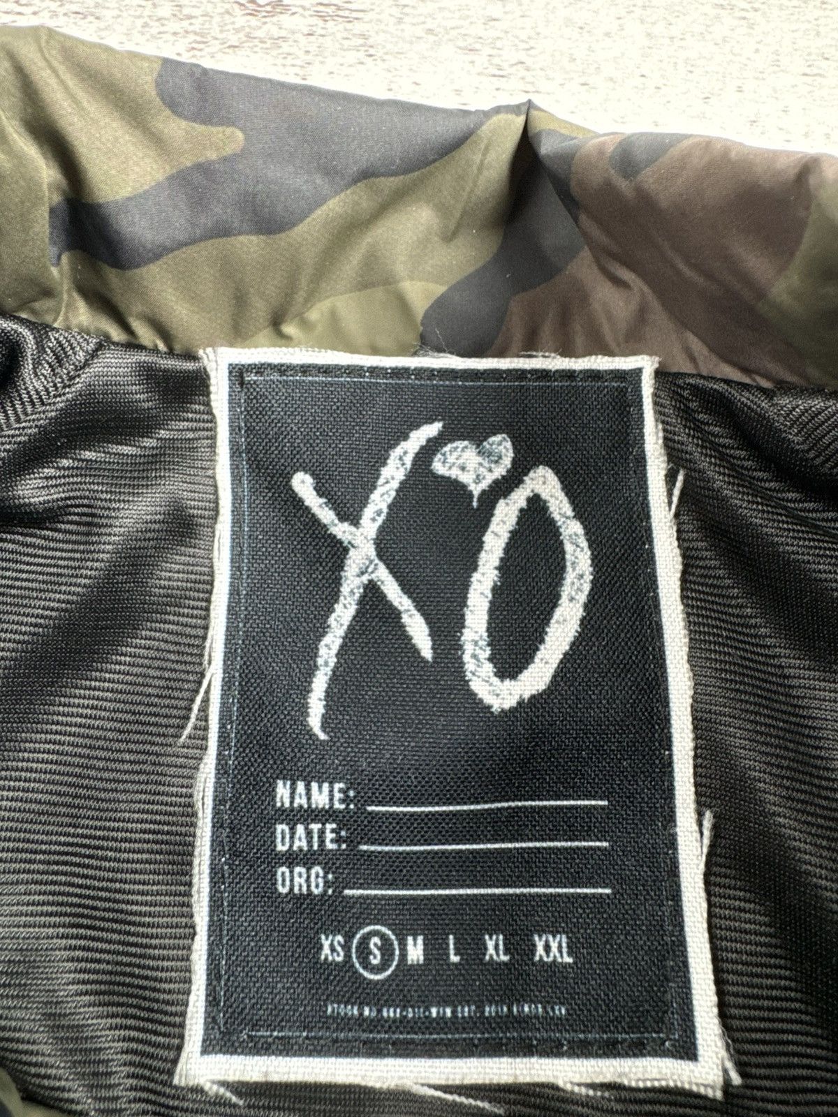 The Weeknd The Weekend Camo ,,If it Ain’t XO Then It Gotta Go’’ Rare Bomber Light Jacket Size US S / EU 44-46 / 1 - 12 Thumbnail