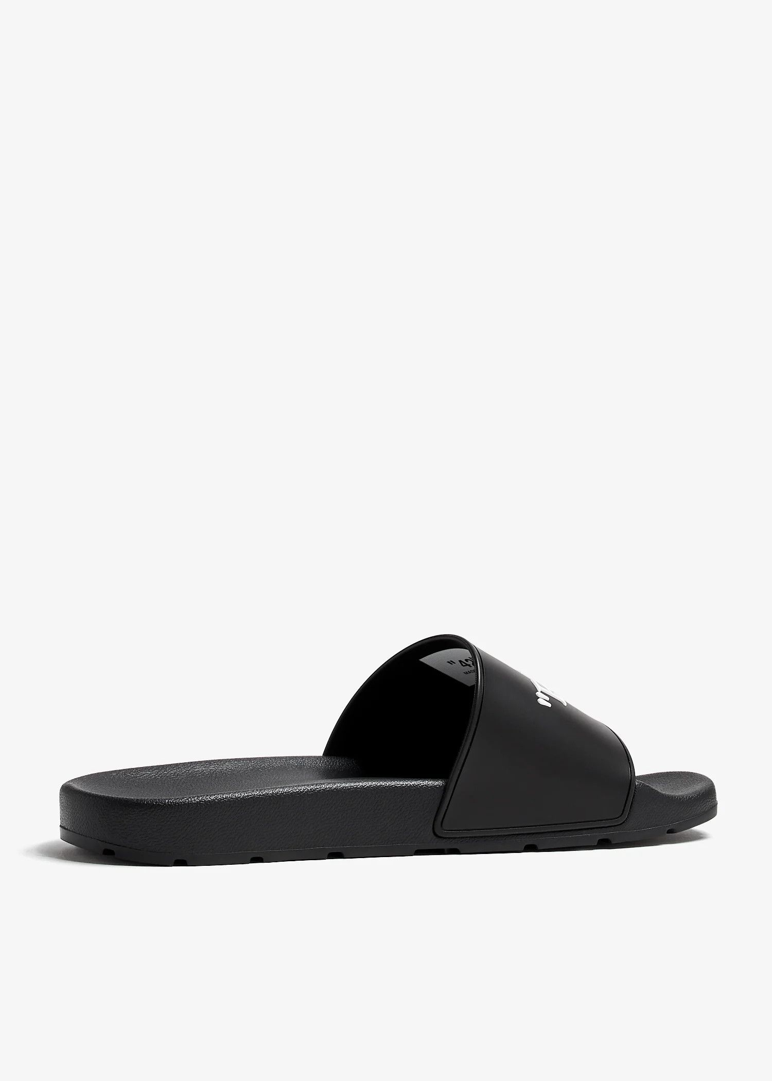 Off-White o1s22i1n1124 Rubber Slides in Black Size US 8 / EU 41 - 4 Thumbnail
