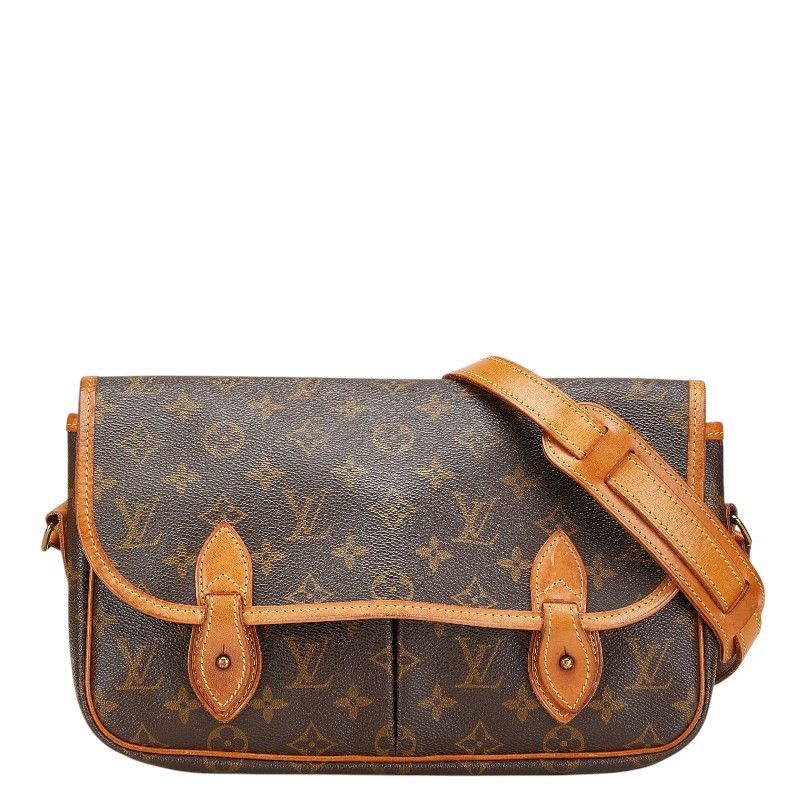 Louis Vuitton Louis Vuitton Gibeciere Mm Monogram Shoulder Bag Canvas Crossbody Bag M42247 in Brown, Women's