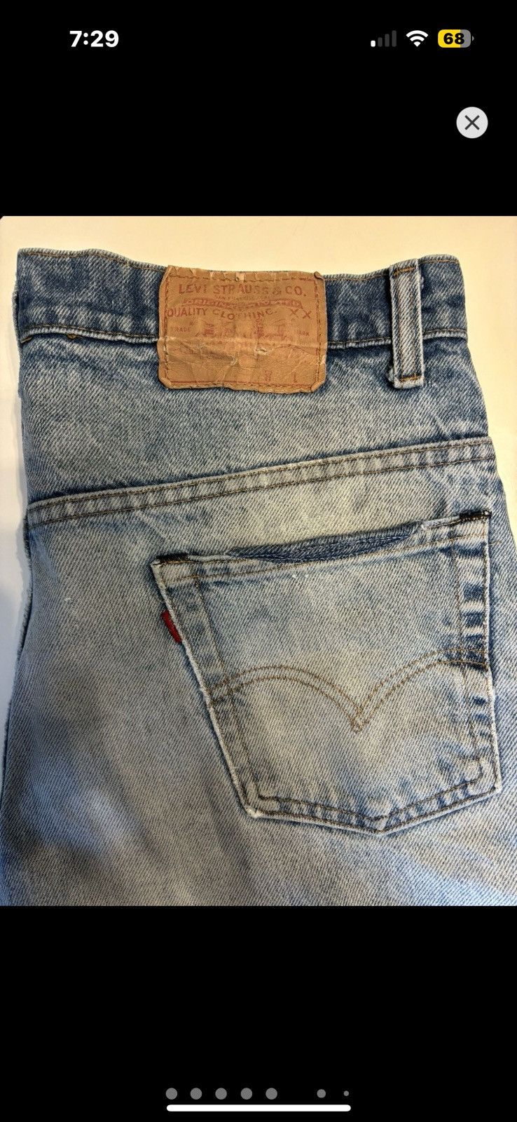 Levi's Vintage Clothing ***FINAL DROP***RARE 80s LEVIS PATCHWORK DISTRESS DENIM 36 Size US 36 / EU 52 - 6 Thumbnail