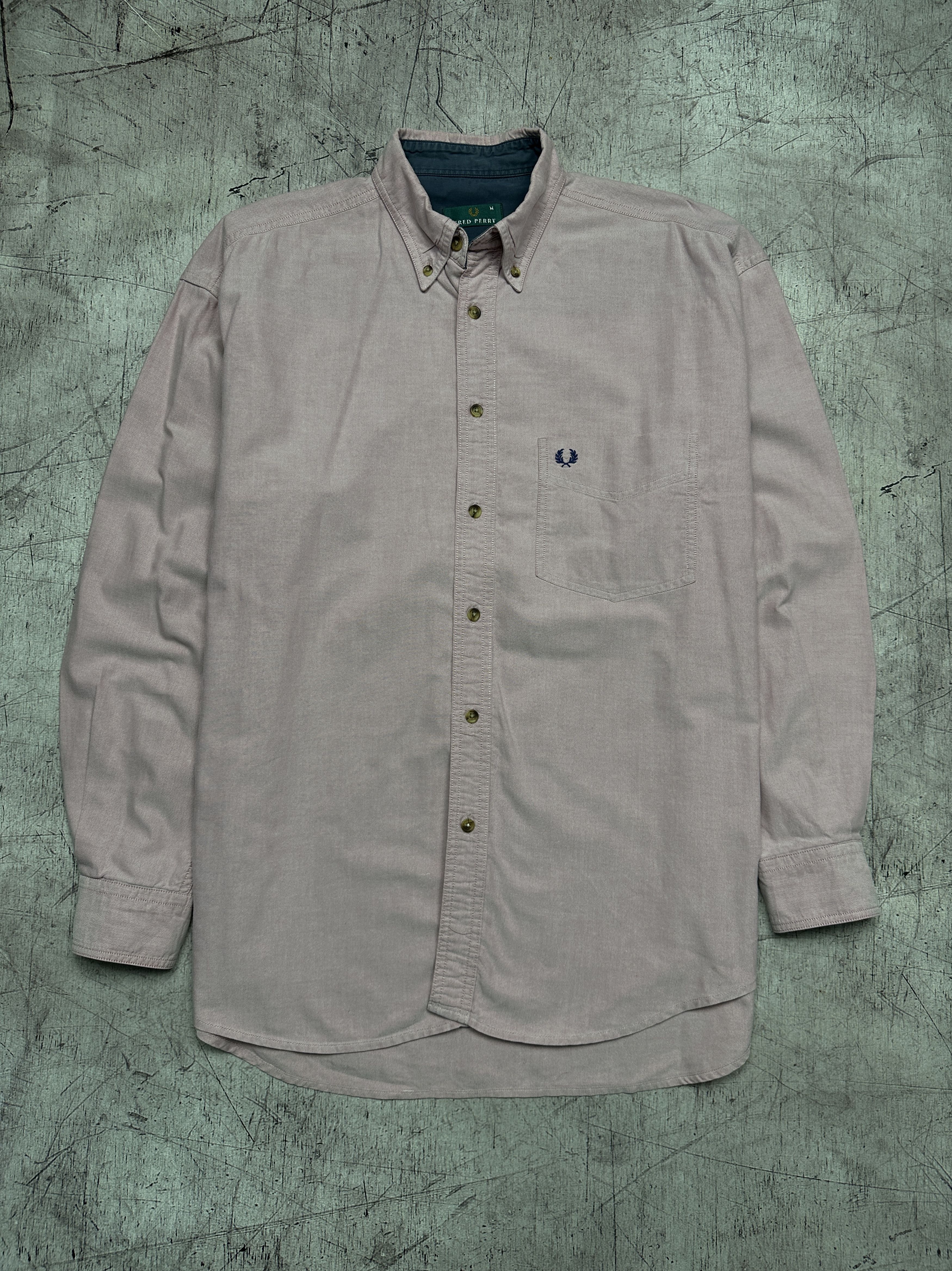 Fred Perry Fred Perry Vintage Mens Long Sleeve Pink Shirt Size US M / EU 48-50 / 2 - 1 Thumbnail