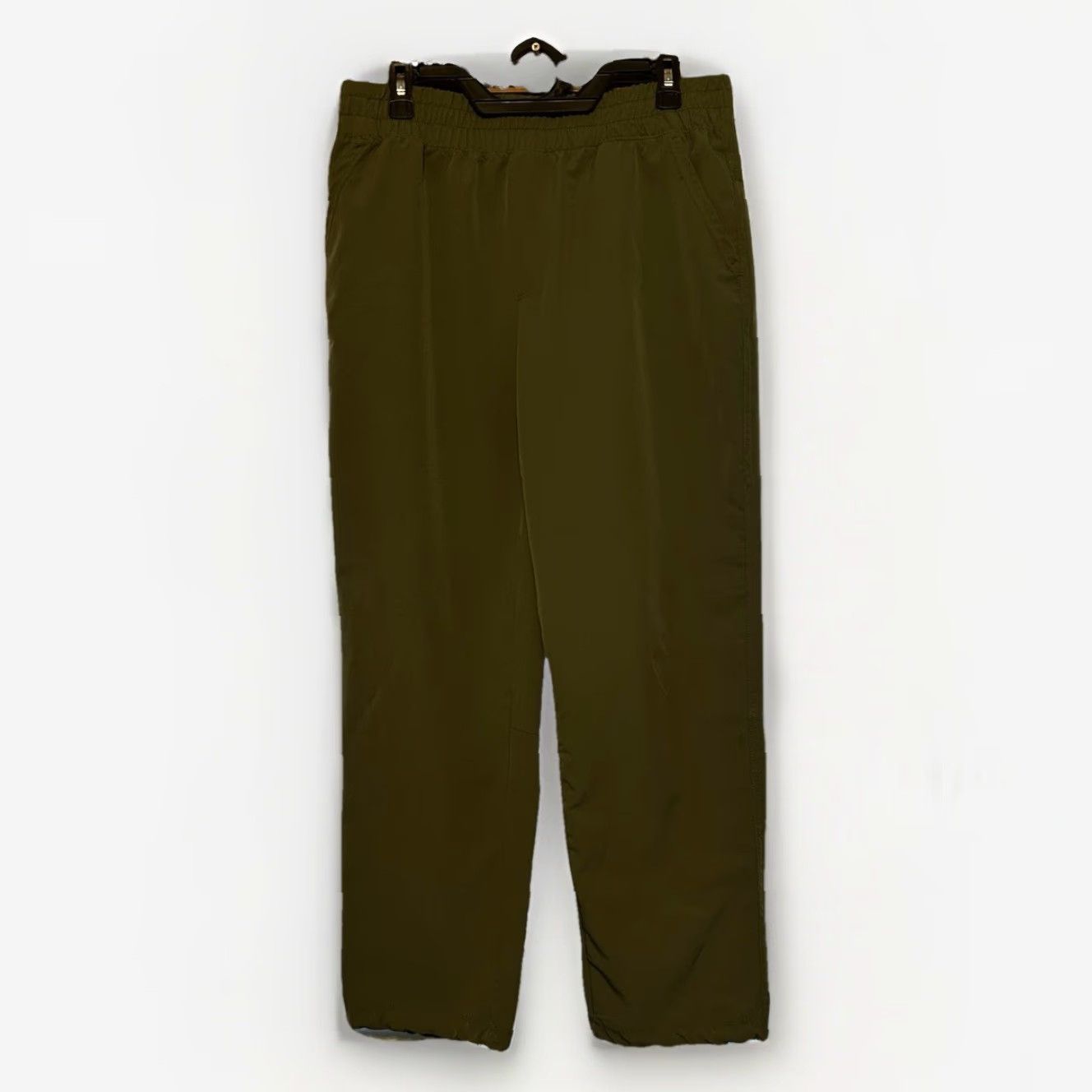 Vintage Apana Pants Jogger Active Yoga Women Large Army Green Elastic Waist 32x28 Size 36" / US 14 / IT 50 - 6 Thumbnail