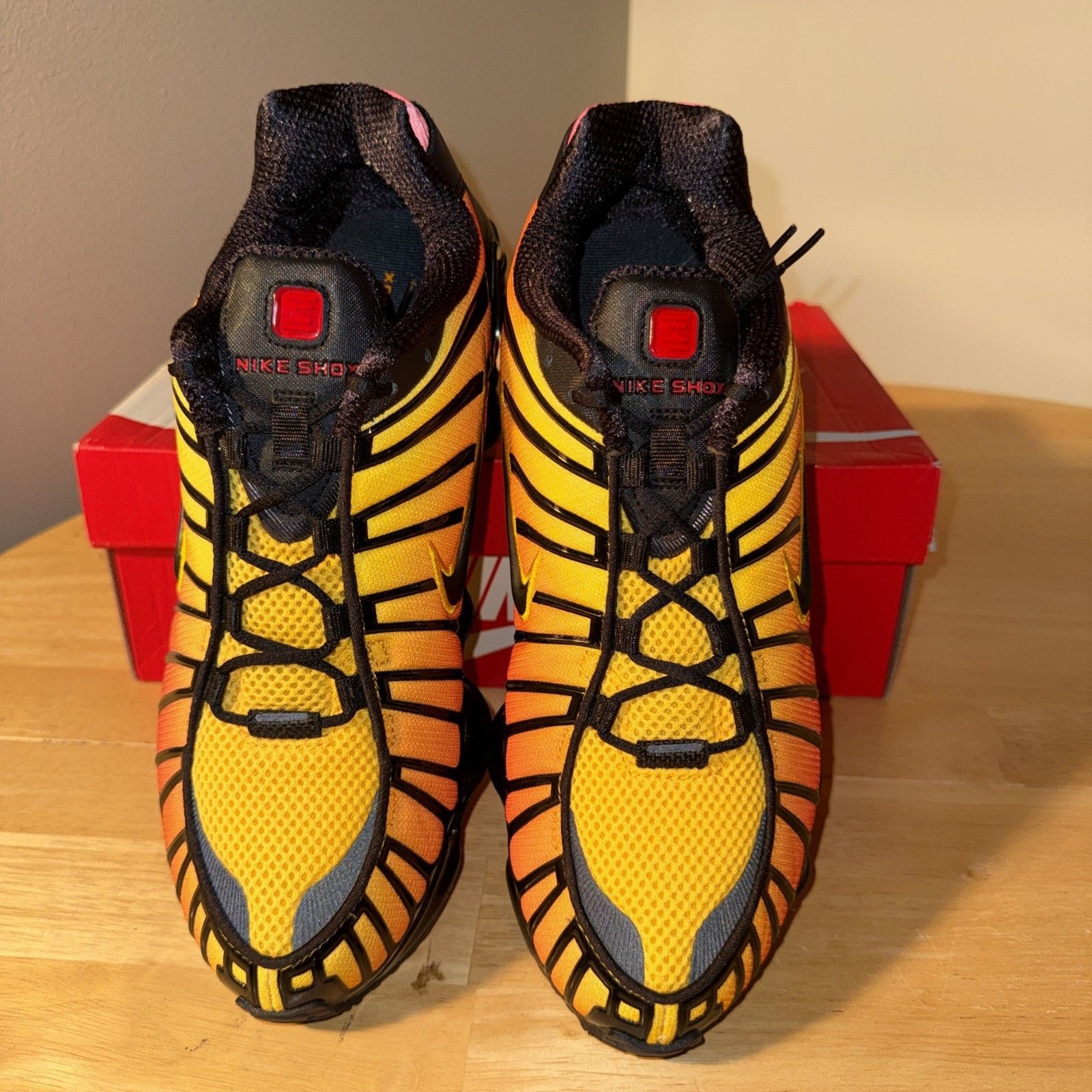 Nike Nike Shox TL ‘Sunrise’ Black Amarillo Red AV3595-004 Men’s Size US 10 / EU 43 - 5 Thumbnail