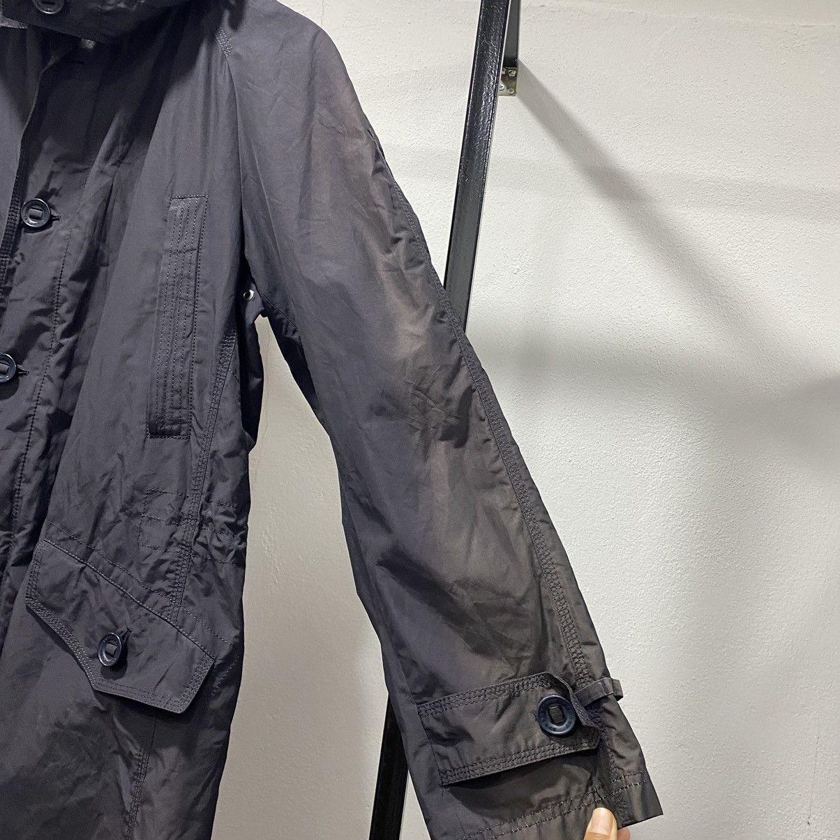 Burberry Sickk☠️ Burberry Long Parka Jacket Coat Nylon Tactical 90s Size US M / EU 48-50 / 2 - 5 Thumbnail