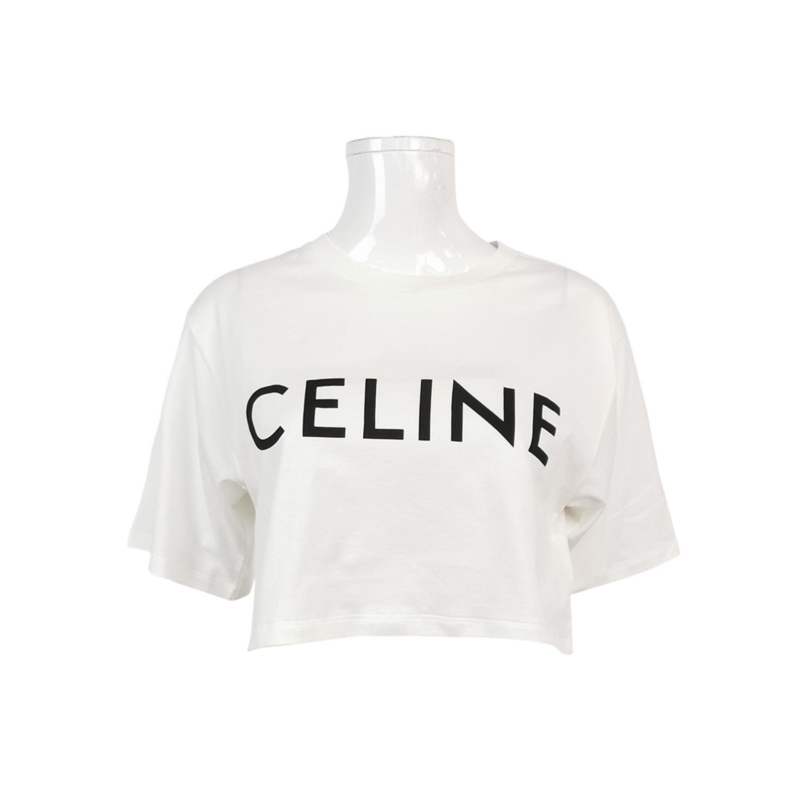 Celine Celine Logo Crop Top Size XS Size XS / US 0-2 / IT 36-38 - 1 Thumbnail
