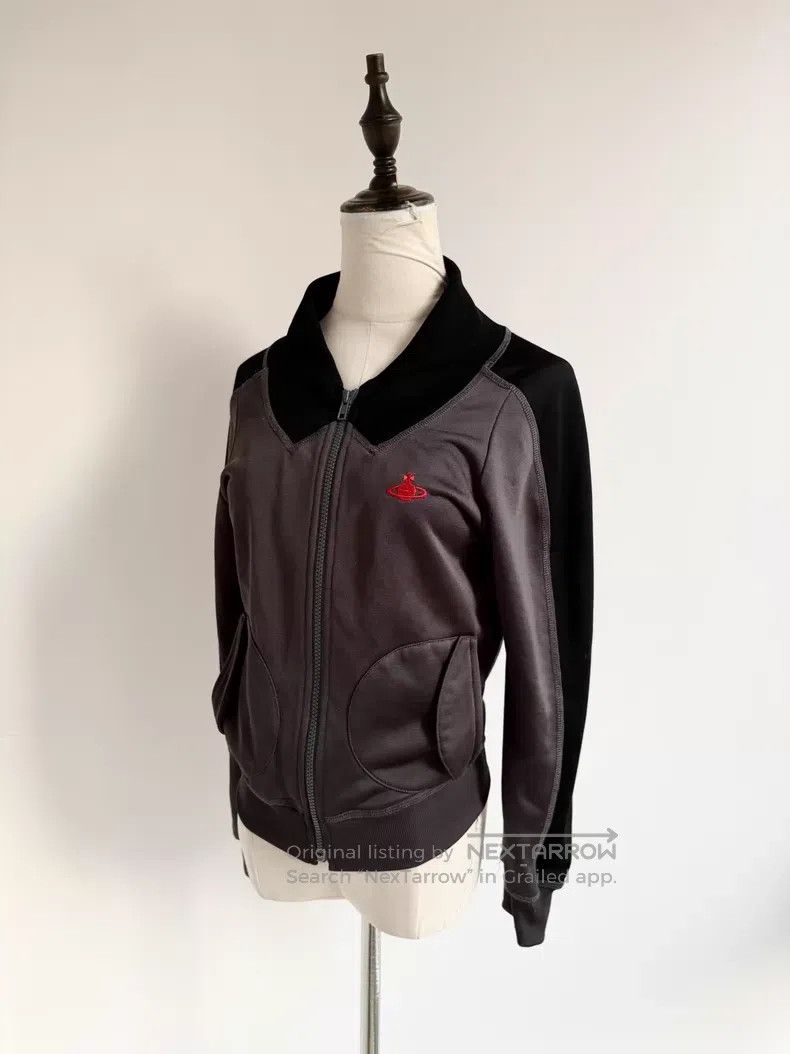 Vivienne Westwood Vivienne Westwood Vintage Grey and Black Saturn Hoodie Size M / US 6-8 / IT 42-44 - 2 Thumbnail