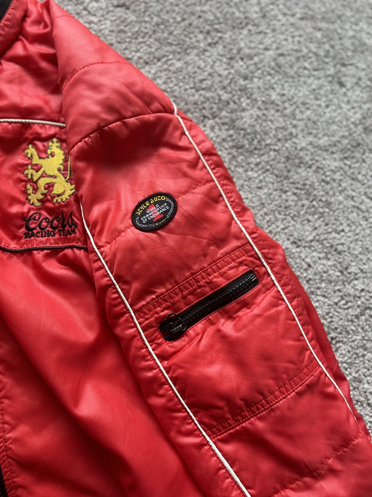 Japanese Brand × Vintage Vintage The Mongoose Coors Racing Team Bomber Jacket Size US M / EU 48-50 / 2 - 9 Thumbnail