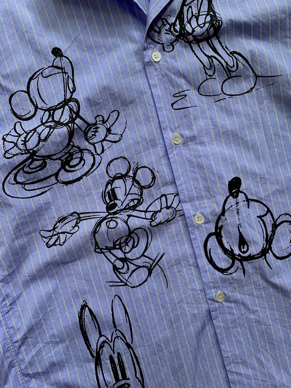 Comme des Garcons Homme Deux FREE TAX! Disney Mickey Mouse Collabs Ls Shirt Size US M / EU 48-50 / 2 - 5 Thumbnail
