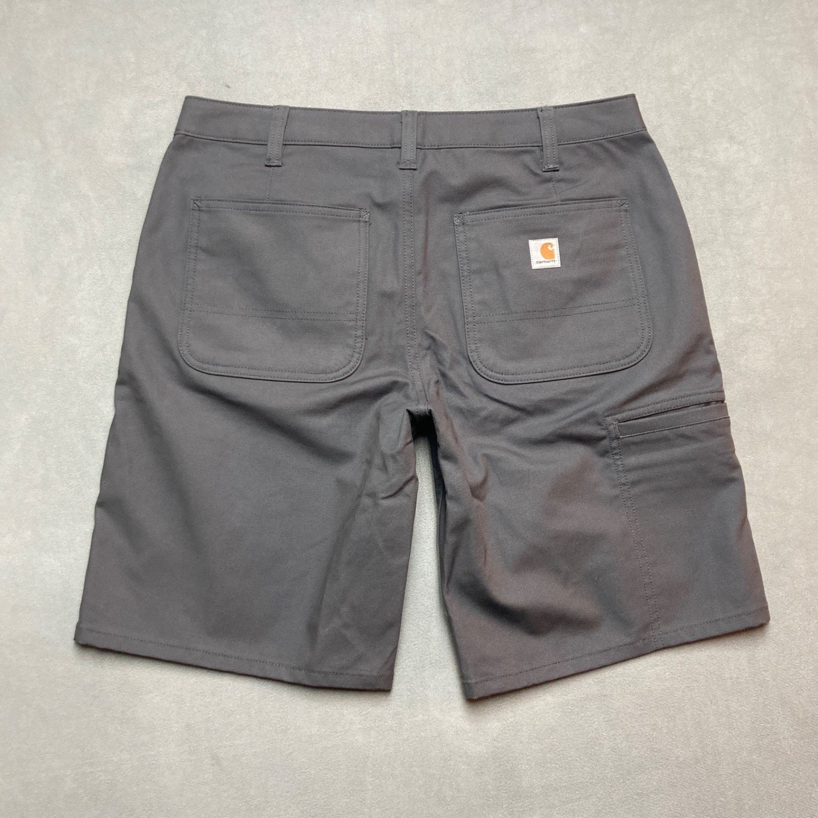 Carhartt Carhartt Work Shorts Womens 12 Gray Canvas Loose Fit Flex Size 34" / US 12 / IT 48 - 2 Thumbnail