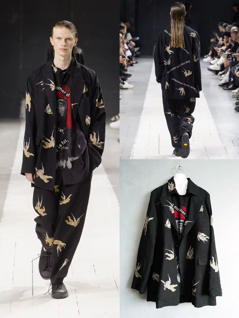 Yohji Yamamoto Yohji Yamamoto24SS Dog and Old Man Silk Shirt 2503-Nextarro Size US M / EU 48-50 / 2 - 3 Thumbnail