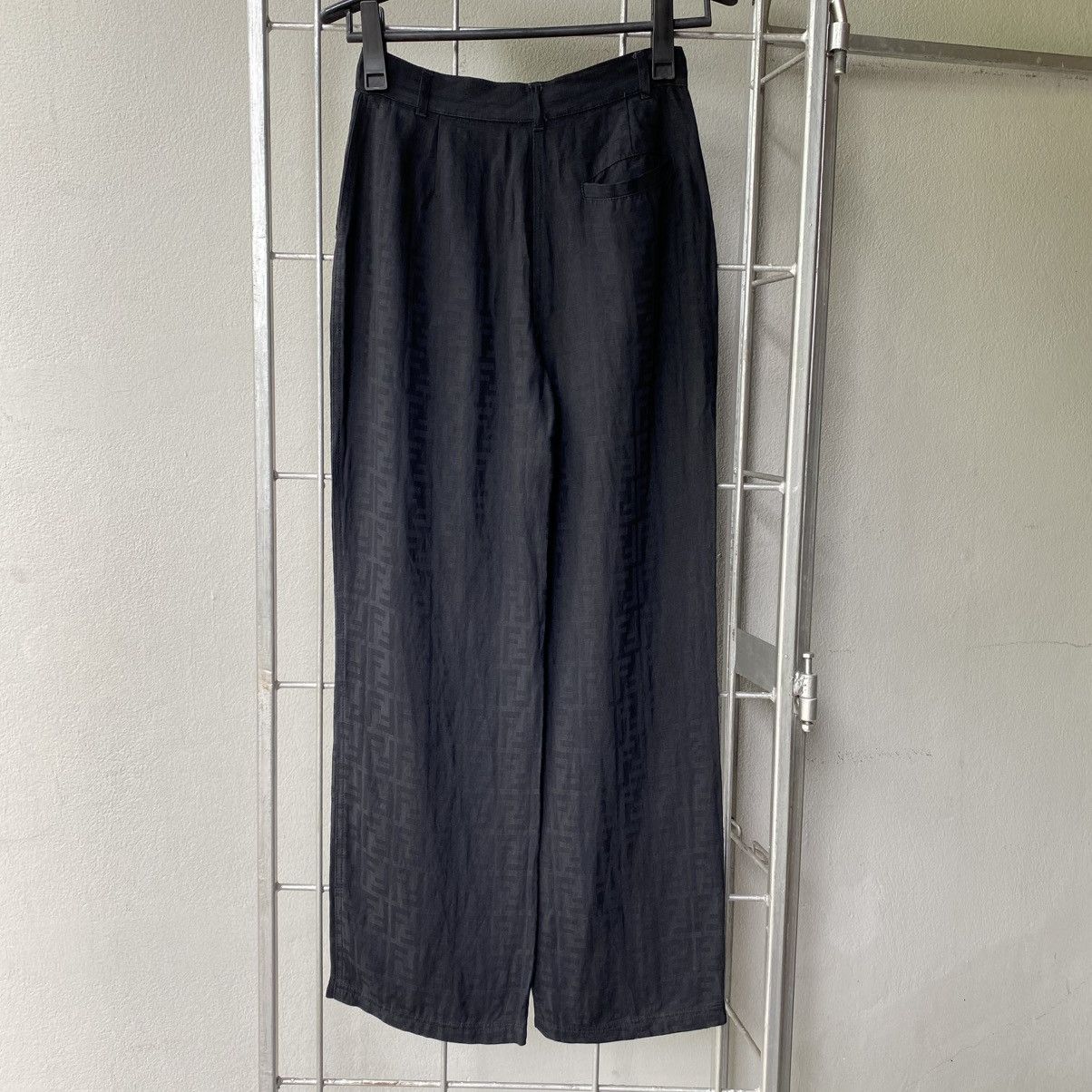 Fendi FENDI Black Monogram Pattern Pants Size 28" / US 6 / IT 42 - 18 Thumbnail
