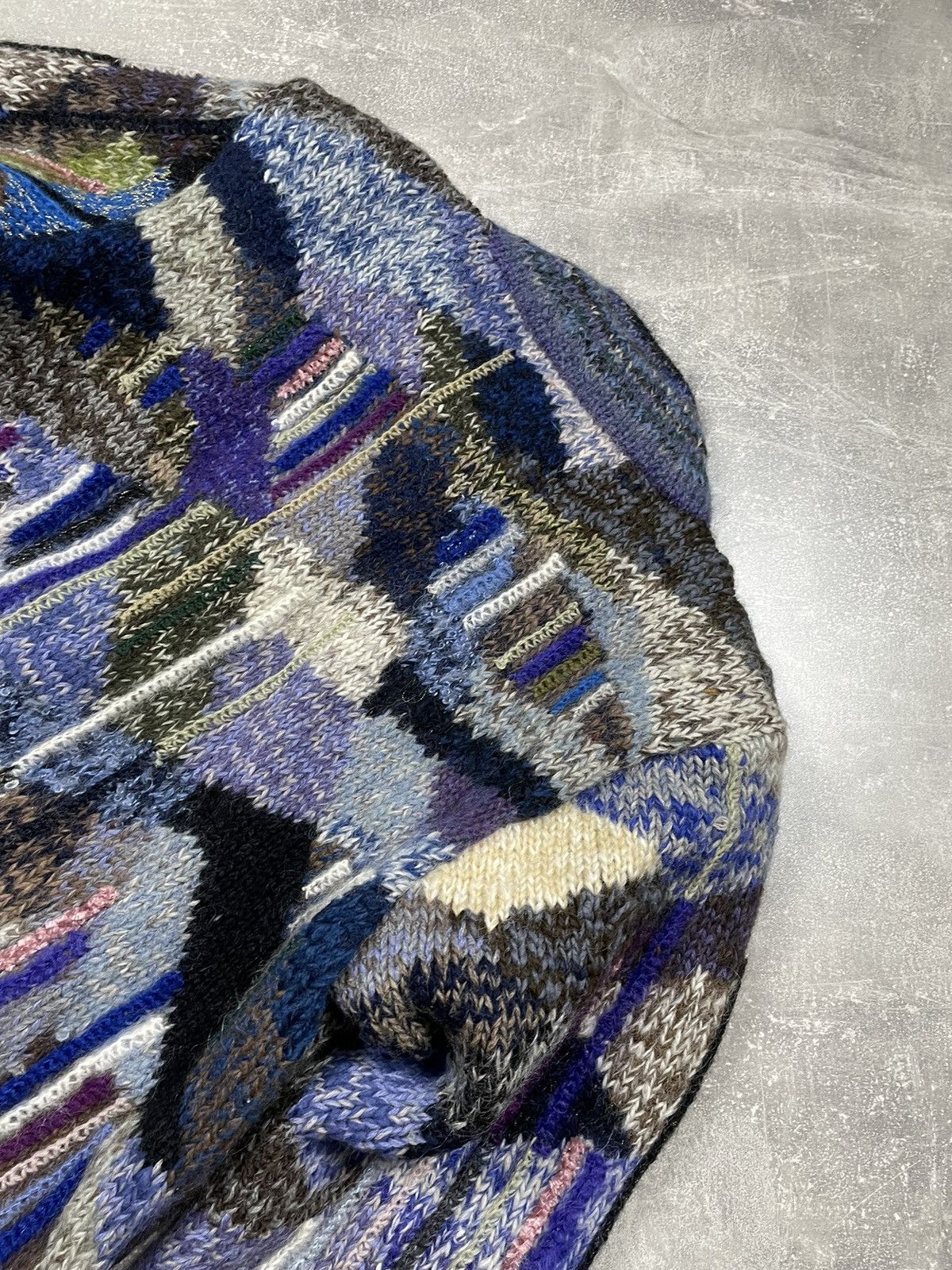 Japanese Brand × Vintage Vintage Handknit Chinese 90s Shanghai Cardigan Sweater Size XL / US 12-14 / IT 48-50 - 9 Thumbnail