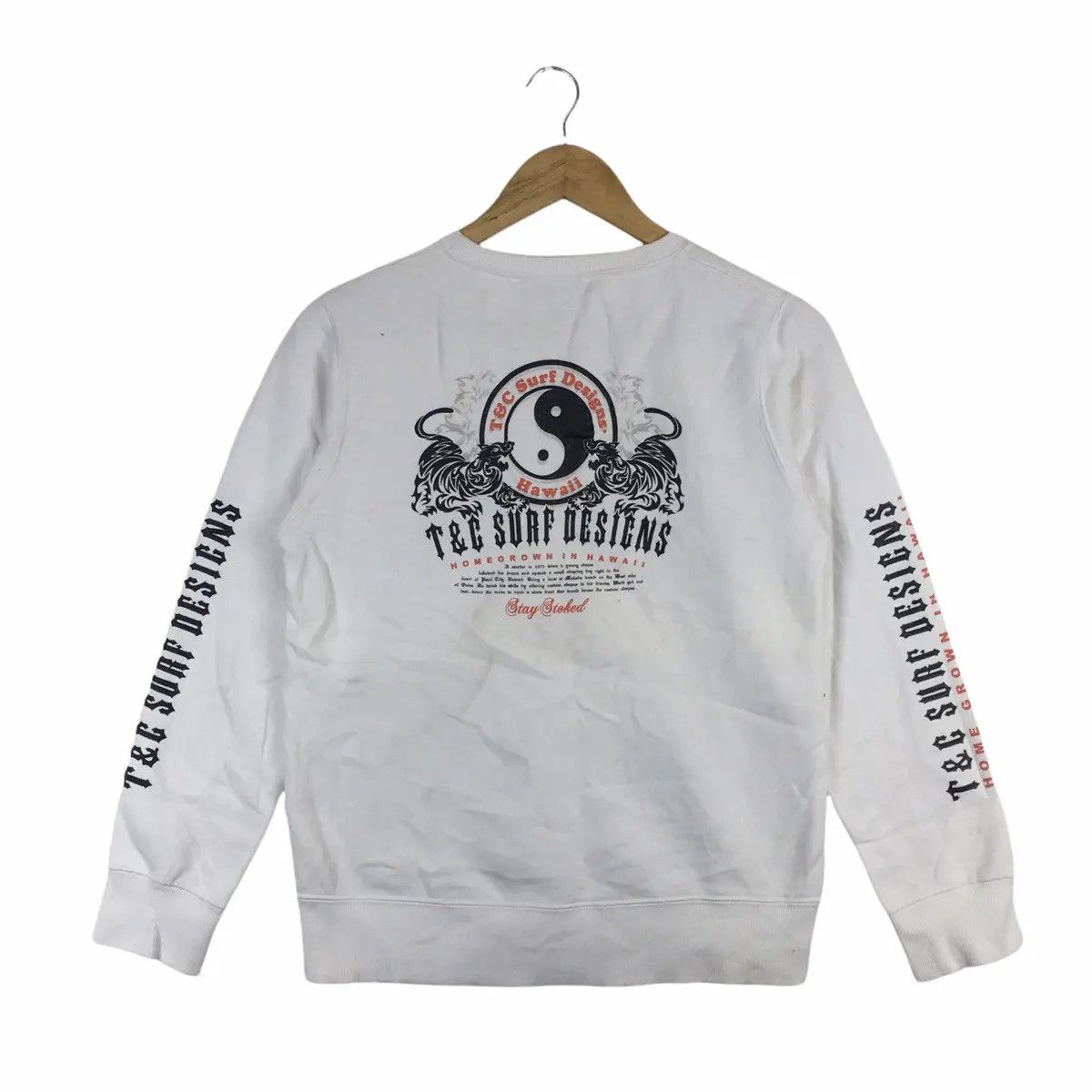 Vintage Vtg T&C SURFING Beach Summer Crewneck Sweater Sweatshirt Size S / US 4 / IT 40 - 1 Thumbnail