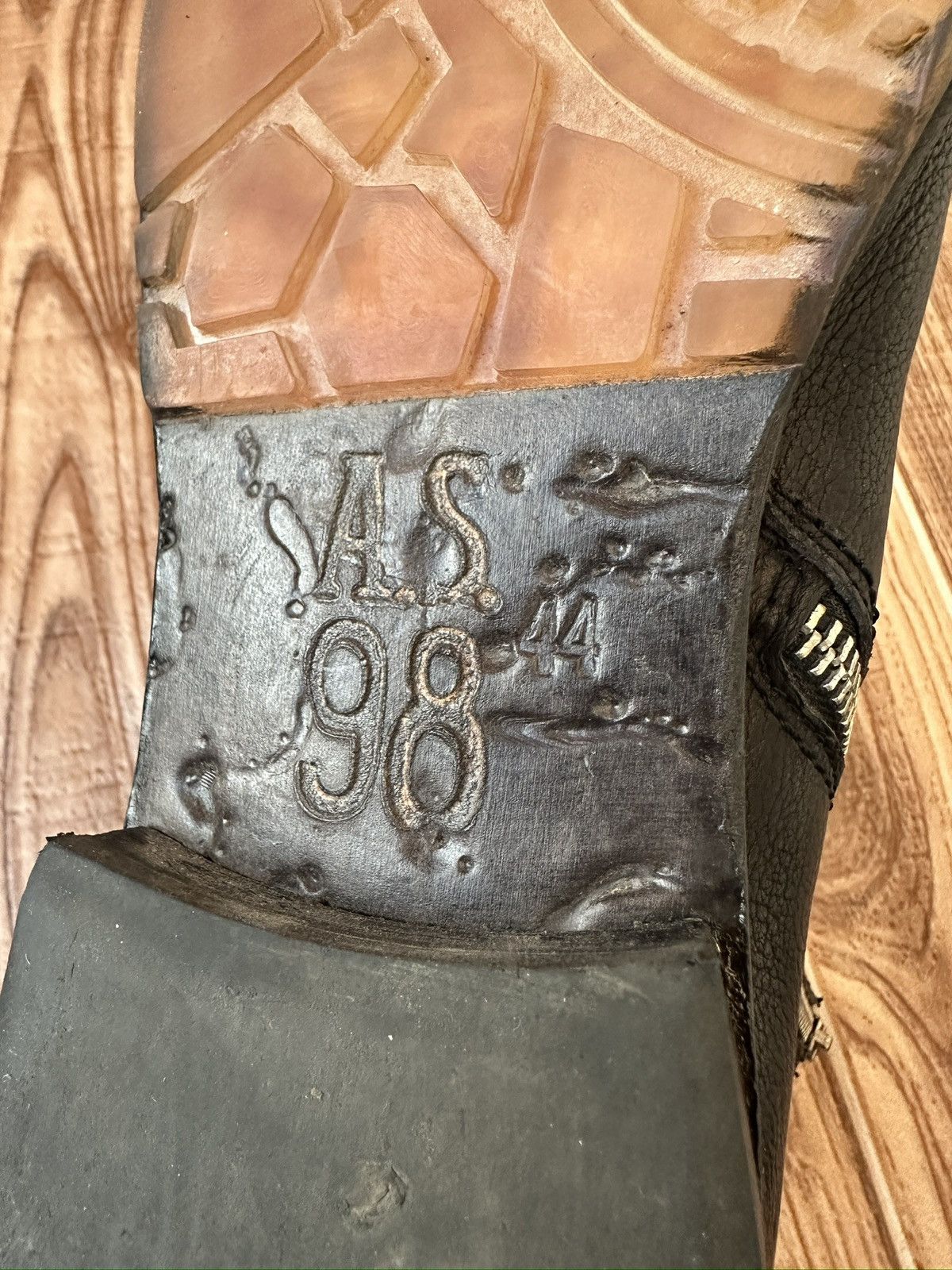 A.S.98 AS 98 Air Step Black Leather Side Zip Boots like Rick Owens Size US 11 / EU 44 - 14 Thumbnail