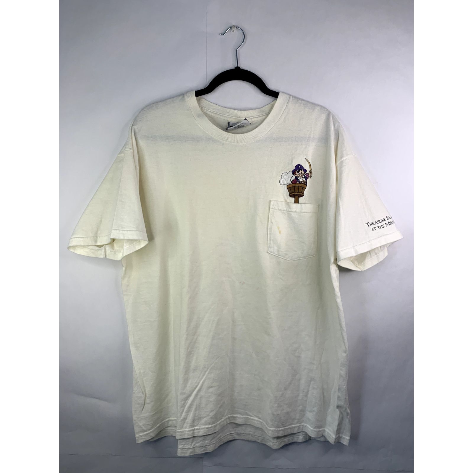 Vintage 90s Vintage Mens XL Treasure Island At The Mirage T-shirt Size US XL / EU 56 / 4 - 1 Thumbnail