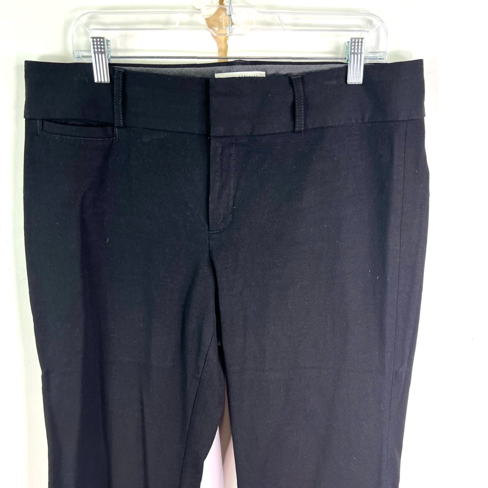 Banana Republic Banana Republic Sloan Dress Pants Women Size 12 Black 36x32 Straight Leg Womens Size 34" / US 12 / IT 48 - 2 Thumbnail