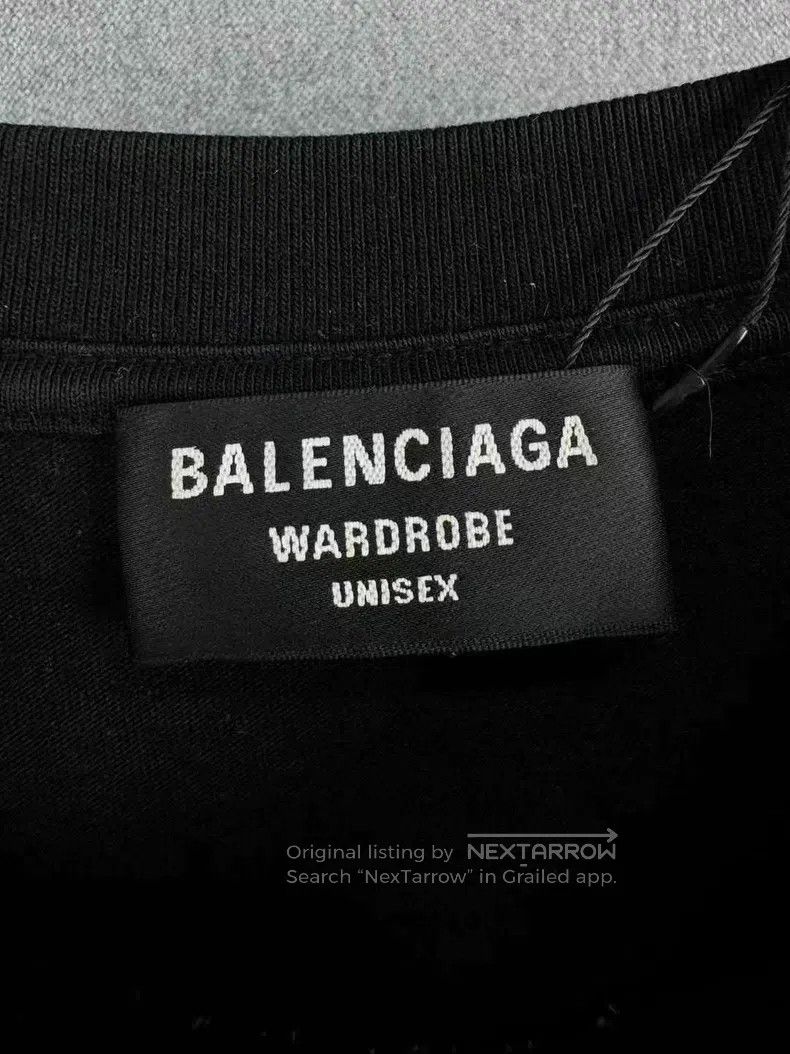 Balenciaga Balenciaga Cola Embroidered Wave Short Sleeve Size US XL / EU 56 / 4 - 4 Thumbnail