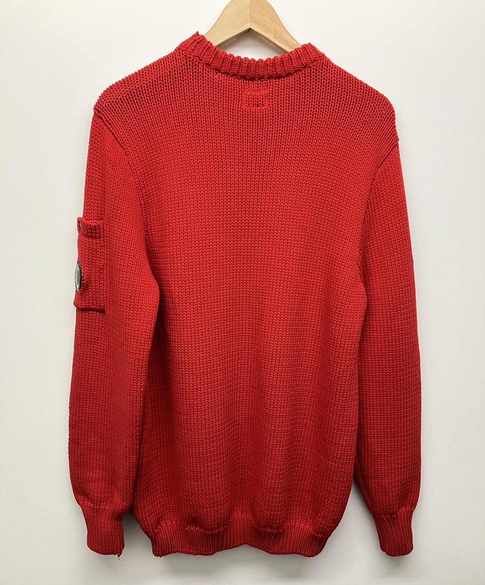 Stone Island C.P. Company Winter Cotton Lens Knit Sweater - Cherry Size US M / EU 48-50 / 2 - 2 Thumbnail