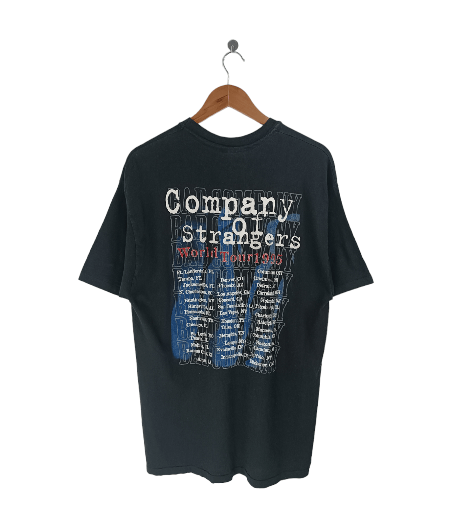 Band Tees VINTAGE '95 FADED BAD COMPANY WORLD TOUR (boston lynyrd led) Size US L / EU 52-54 / 3 - 2 Thumbnail