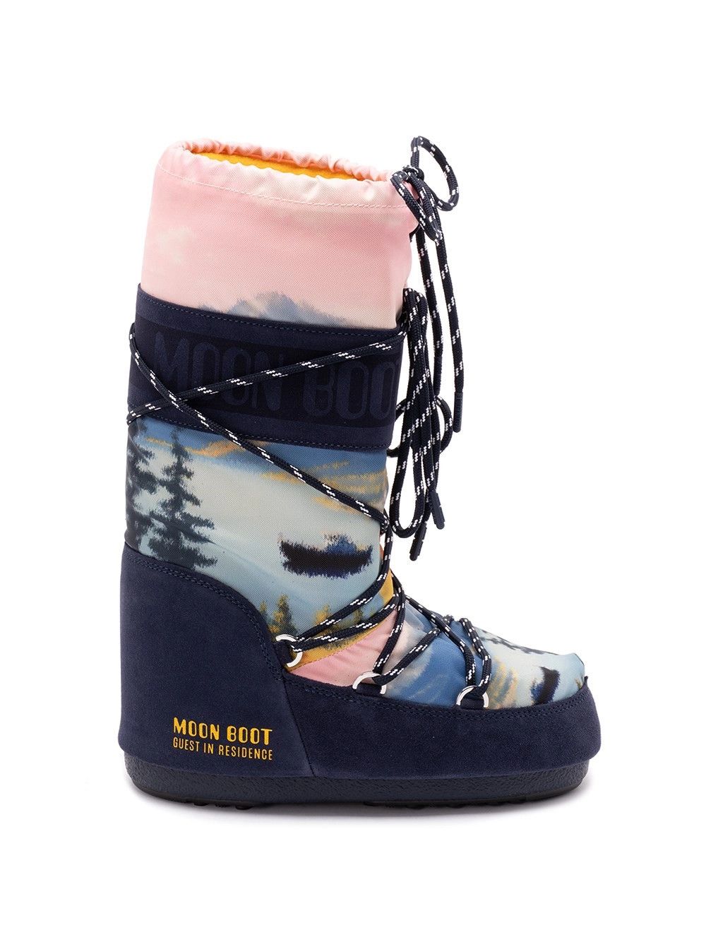 Moon Boot `MB X Guest In Residence Icon High Postcard` Boots Size US 7 / IT 37 - 1 Thumbnail