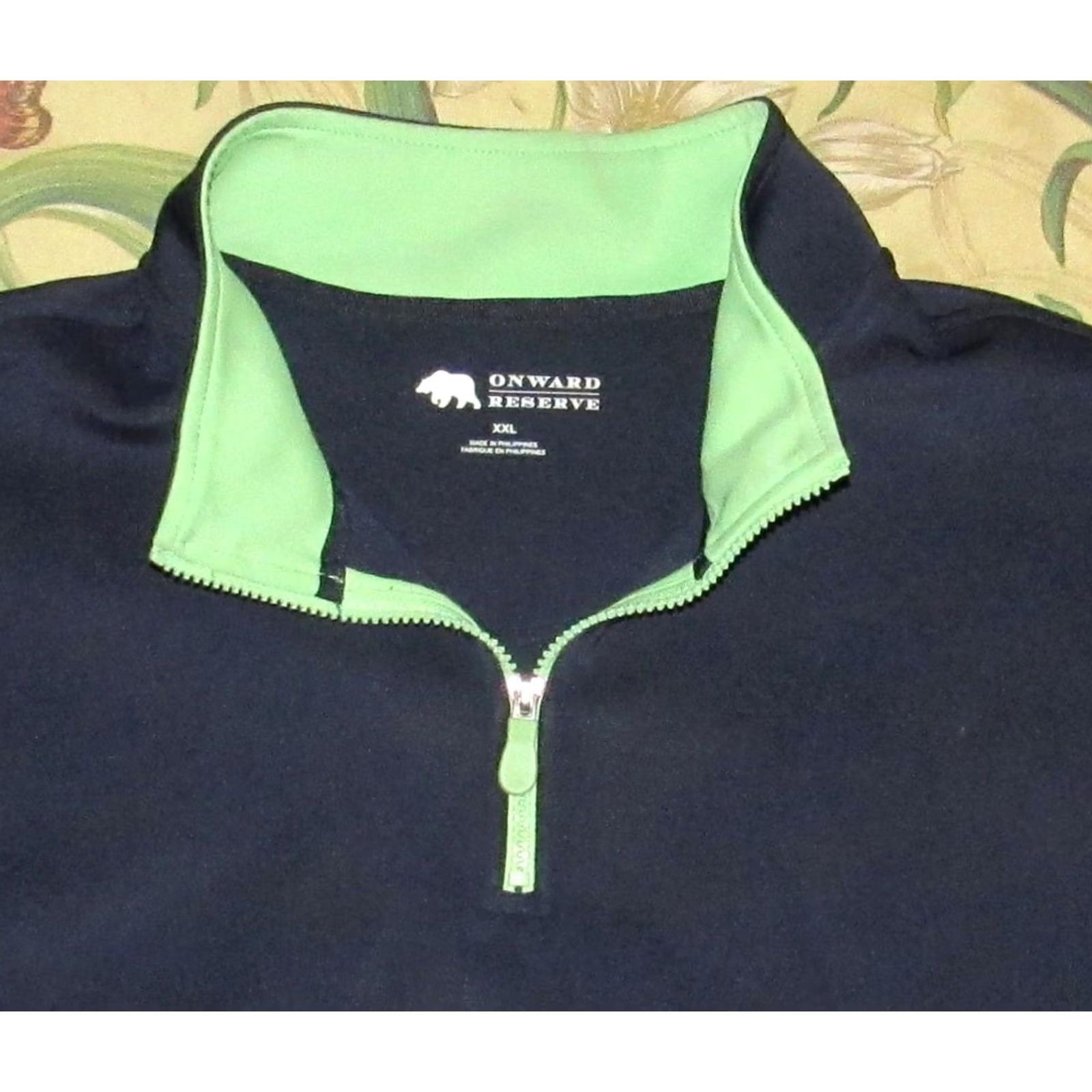 Vintage ONWARD RESERVE Navy Blue Performance Quarter Zip Sweater XXL Men Regular Size Blue Size US XXL / EU 58 / 5 - 2 Thumbnail