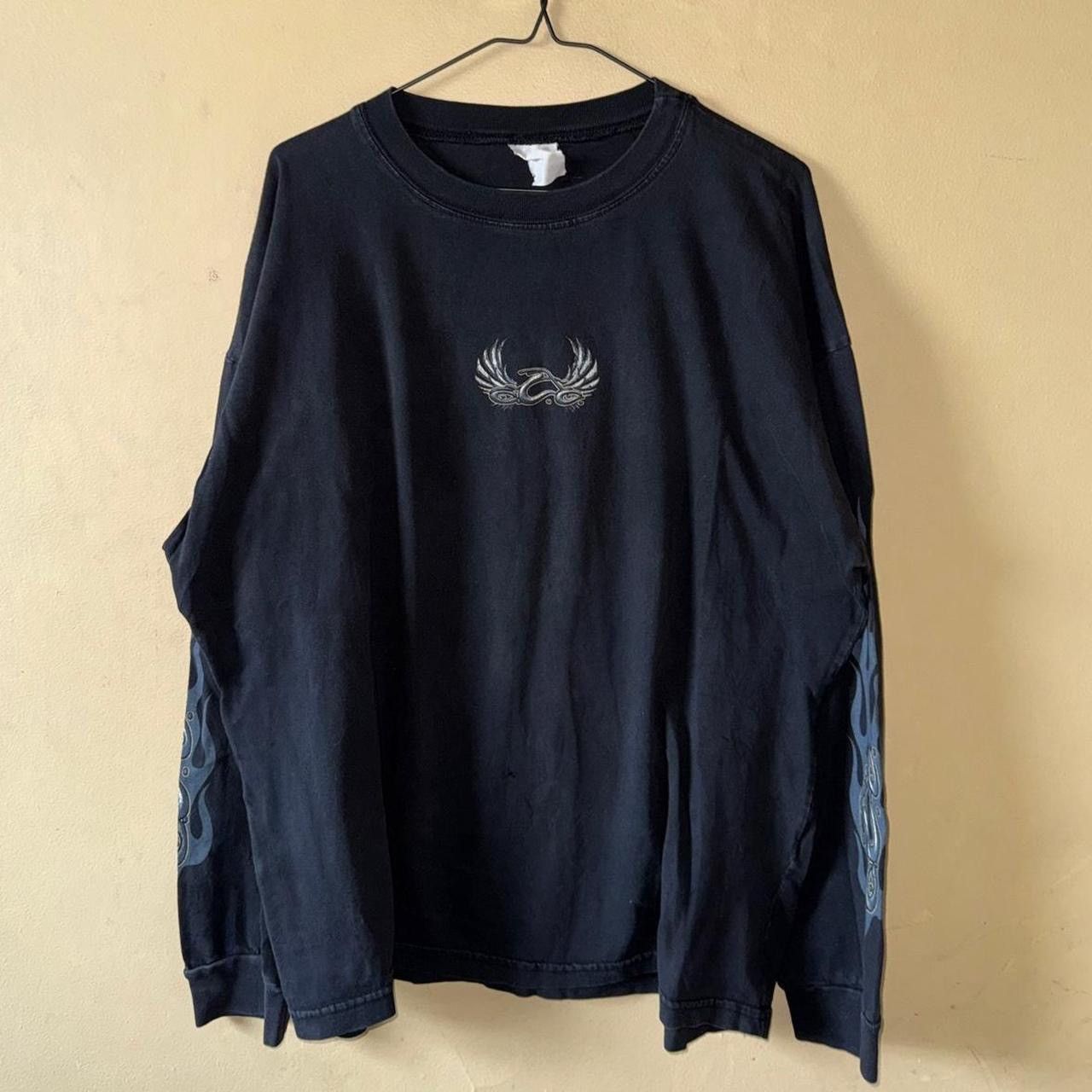 Vintage Vintage Y2K 2003 Orange County Choppers OCC Flame Longsleeve Size US XXL / EU 58 / 5 - 2 Thumbnail
