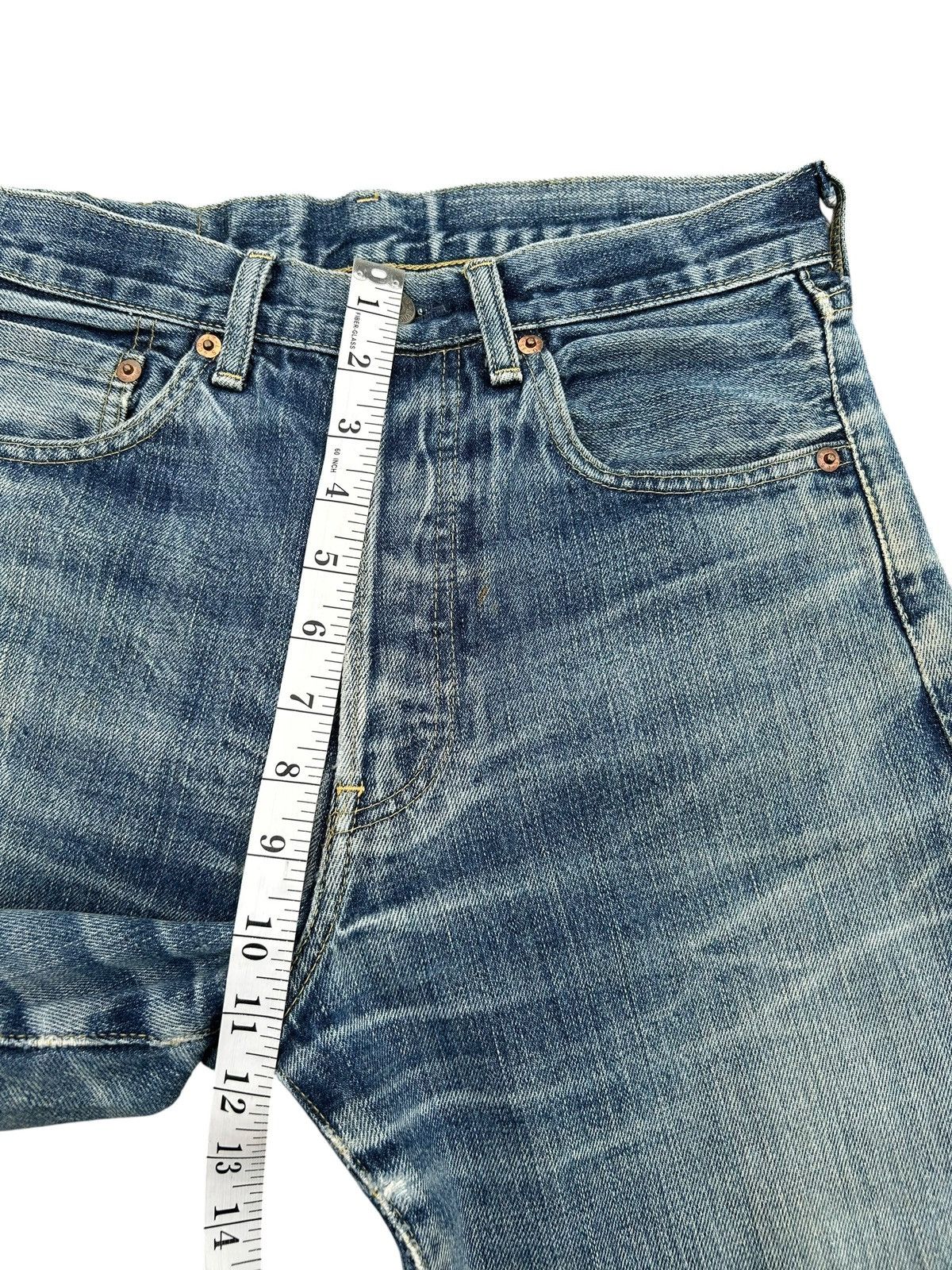 Kapital Vintage Levis Big E Selvedge Distressed Denim Jeans Size US 28 / EU 44 - 20 Thumbnail