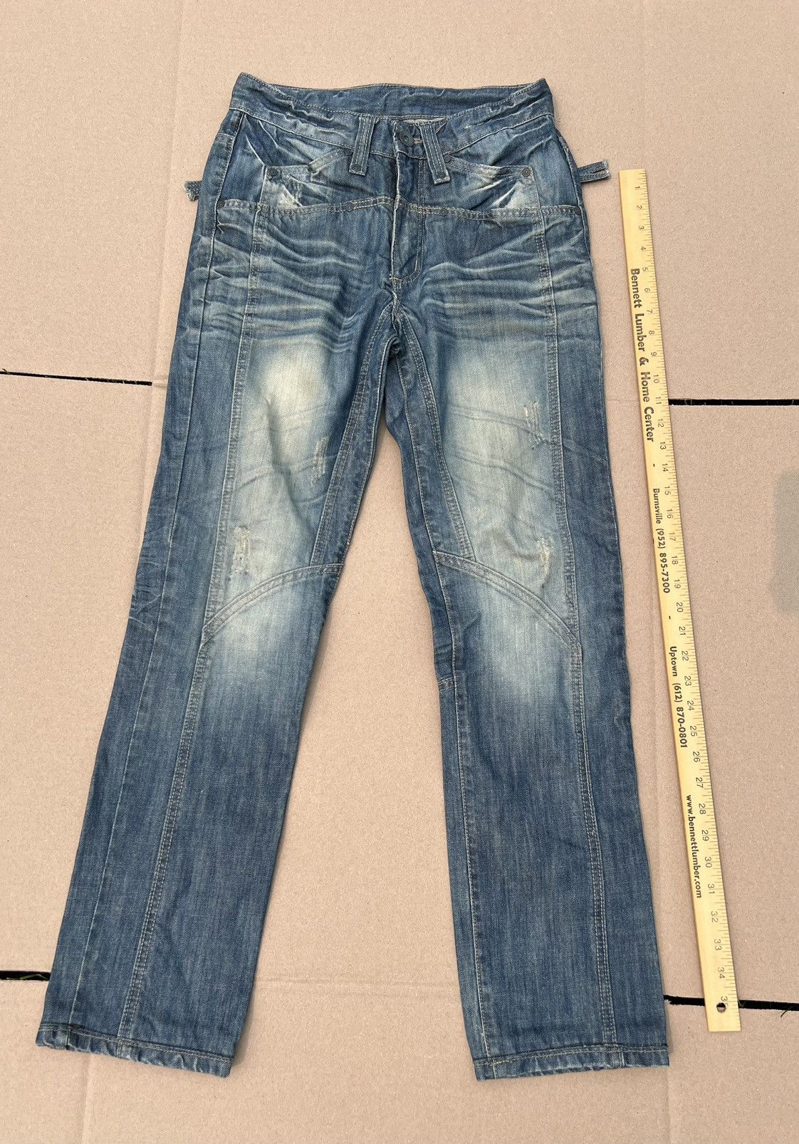 Joneaa Japanese Patchwork Streetwear Jeans