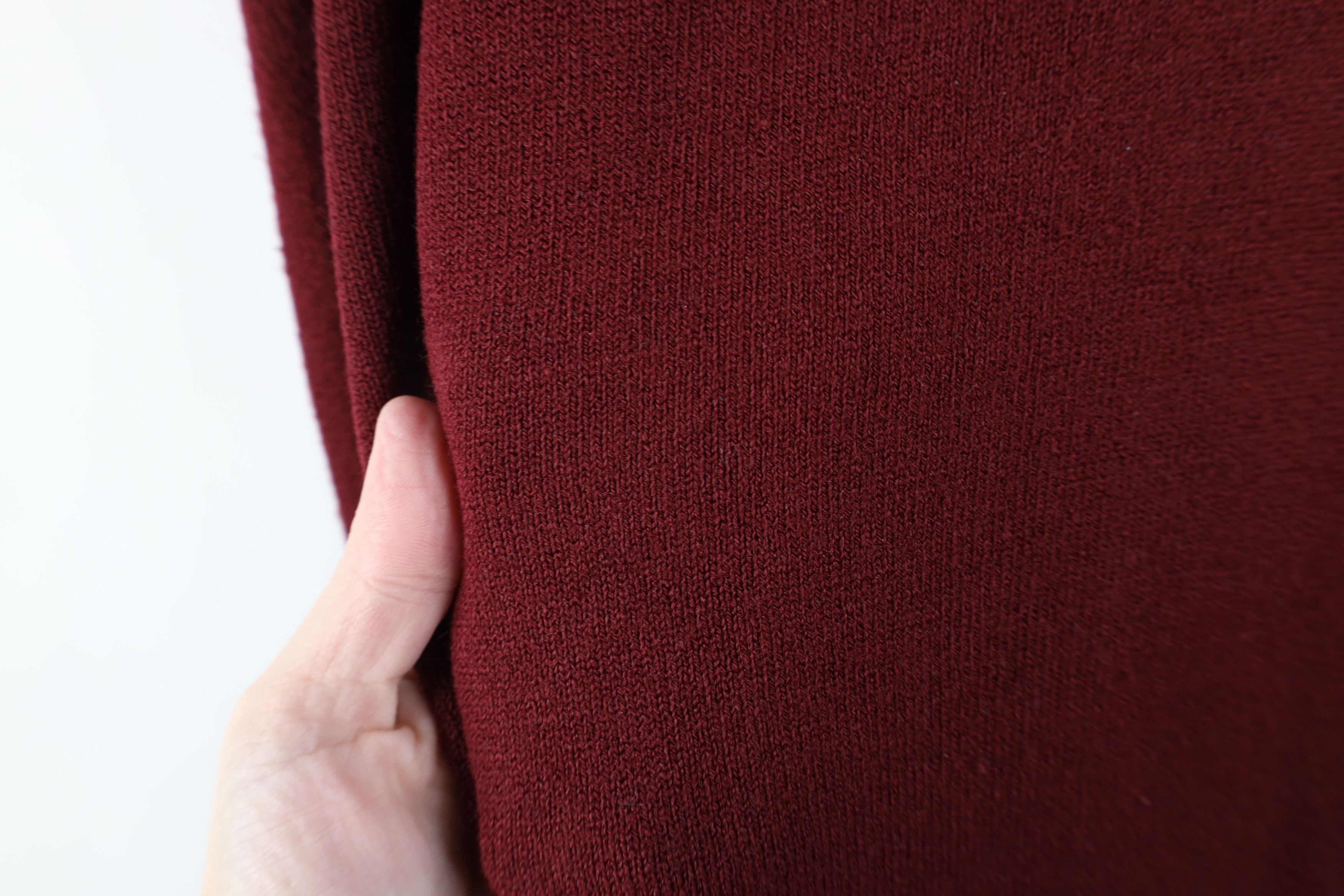 Christian Dior Monsieur Vintage 70s 80s Christian Dior V-Neck Sweater Burgundy USA Size US L / EU 52-54 / 3 - 6 Thumbnail