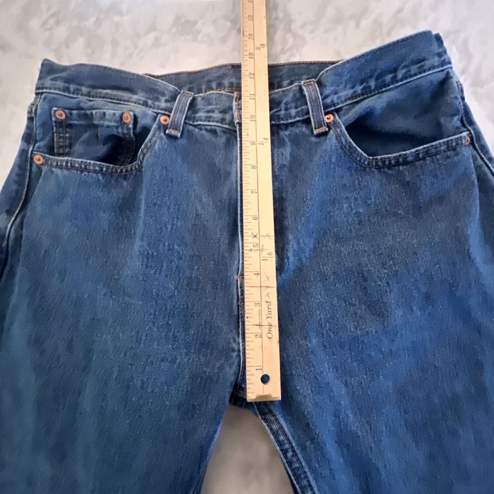 Levi's Levi’S Jeans Mens 34x32 Blue Denim Zipper Pockets Size US 34 / EU 50 - 7 Thumbnail