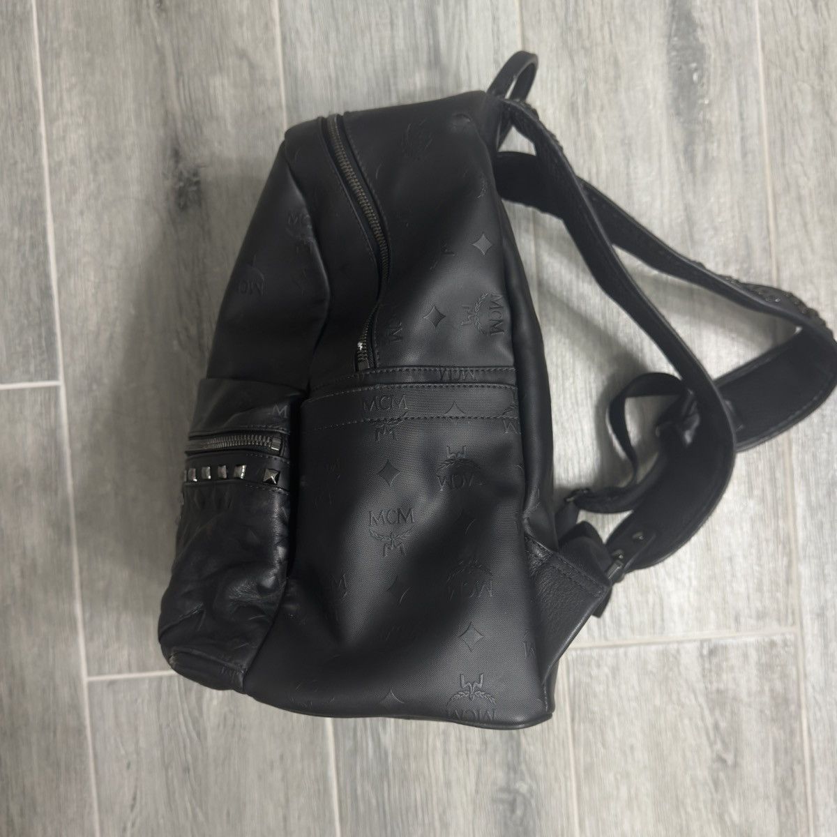 MCM MCM Black Studded Backpack Size ONE SIZE - 5 Thumbnail