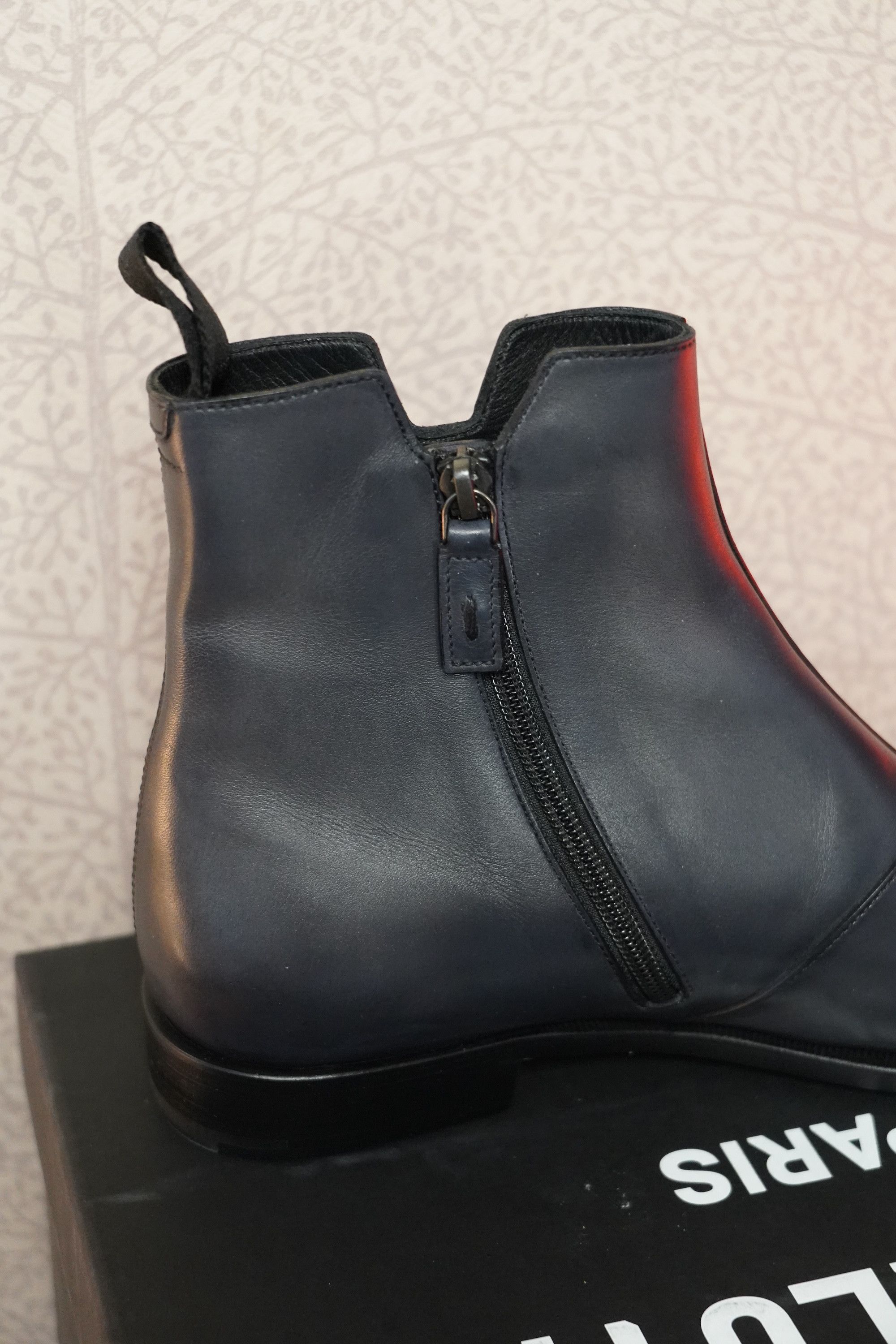 Berluti Berluti Demesure Scritto Leather Chelsea Boots Nero Grigio Size US 8.5 / EU 41-42 - 5 Thumbnail