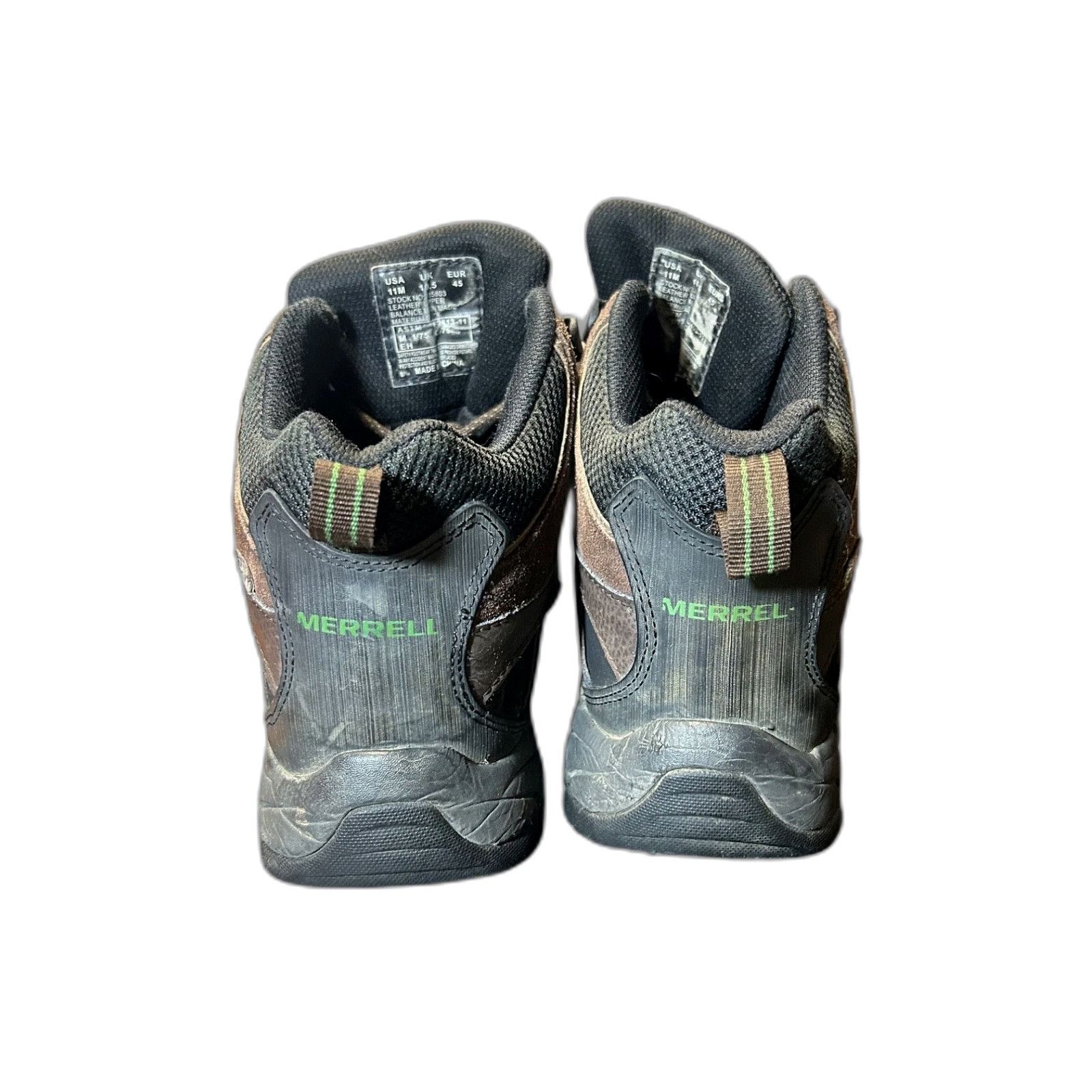 Merrell Merrell Ridgepass Bolt Mid Work Boots Waterproof Brown Mens Size US 11 / EU 44 - 4 Thumbnail