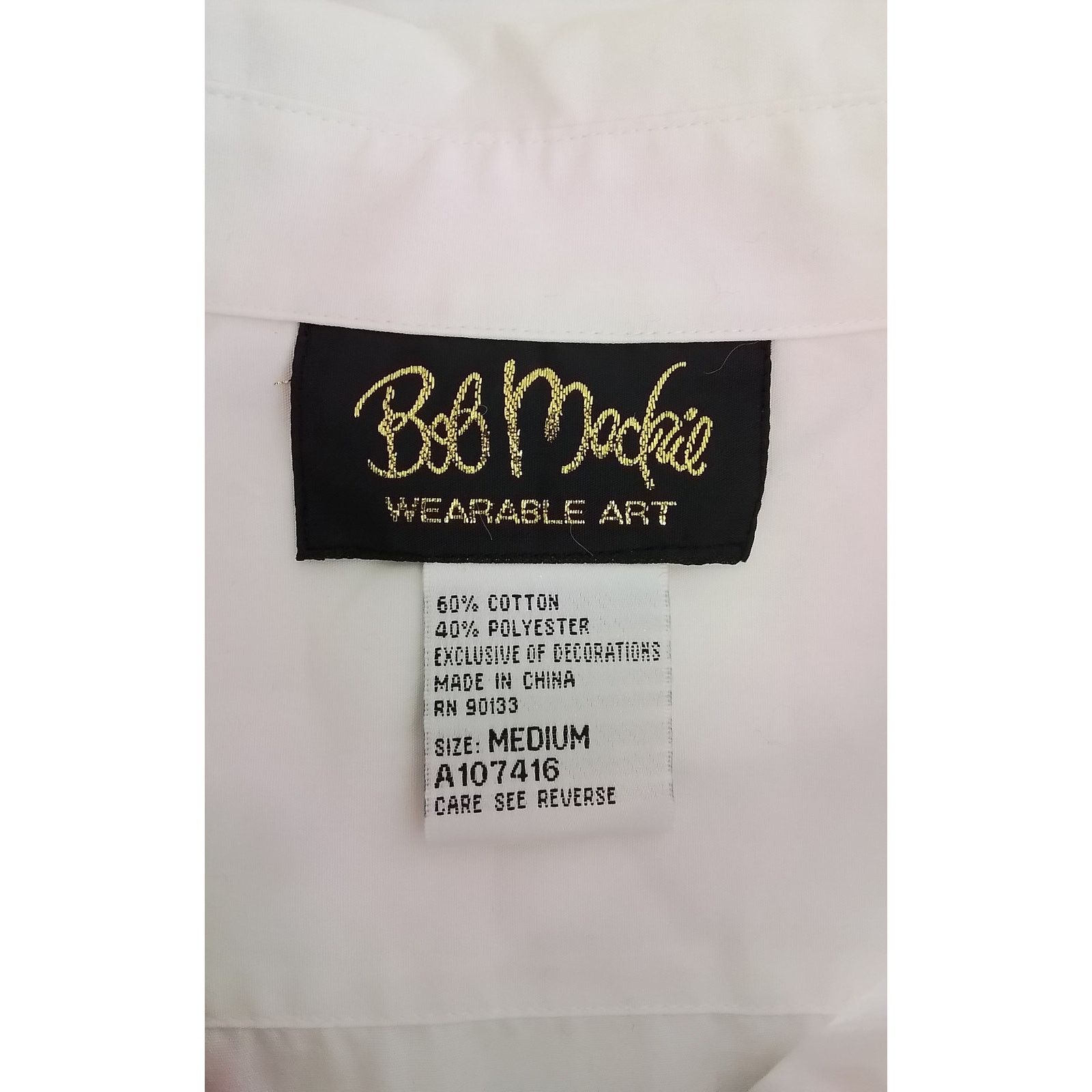 Bob Mackie Bob Mackie Button-Up Blouse Women's M White Embroidered Size M / US 6-8 / IT 42-44 - 8 Thumbnail
