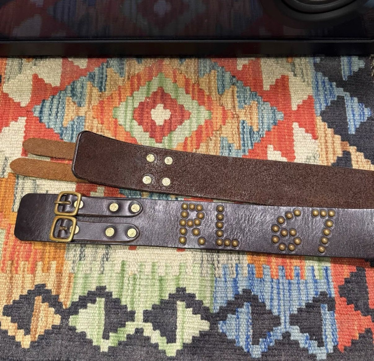 Polo Ralph Lauren Ralph Lauren Polo RL Double Buckle Belt K22 Size 34 - 4 Thumbnail