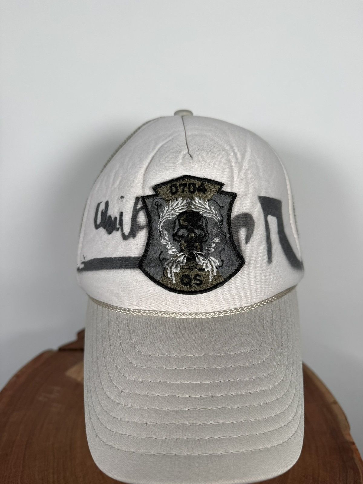 Quiksilver Y2K Quiksilver Skull Embroidered Mesh Panel Hat Size ONE SIZE - 2 Thumbnail