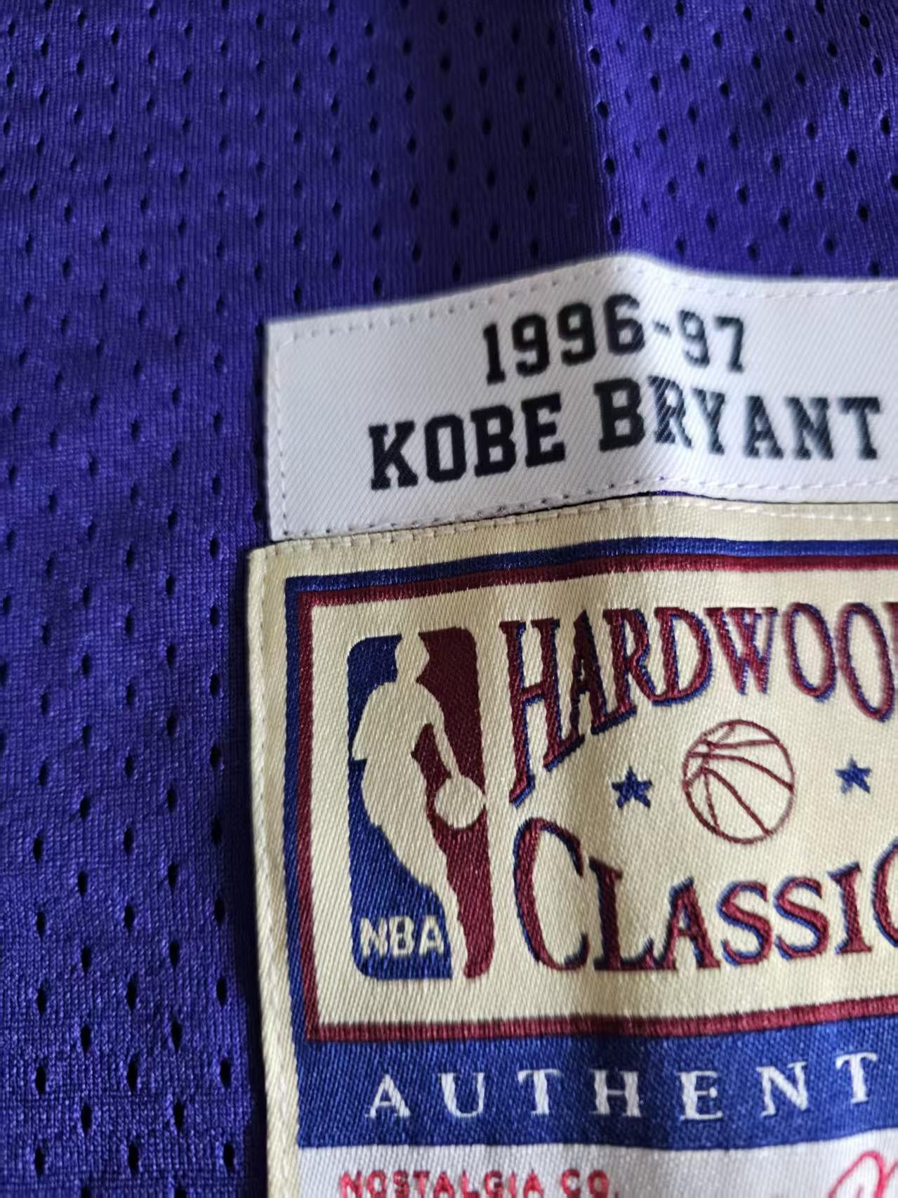 NBA 1996 97 Laker #8 Kobe Bryant Jersey Size US XL / EU 56 / 4 - 5 Thumbnail