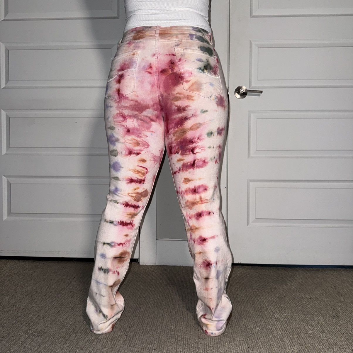 Lee Custom Tie-Dye Lee Slim Straight Jeans Size 30" / US 8 / IT 44 - 4 Thumbnail