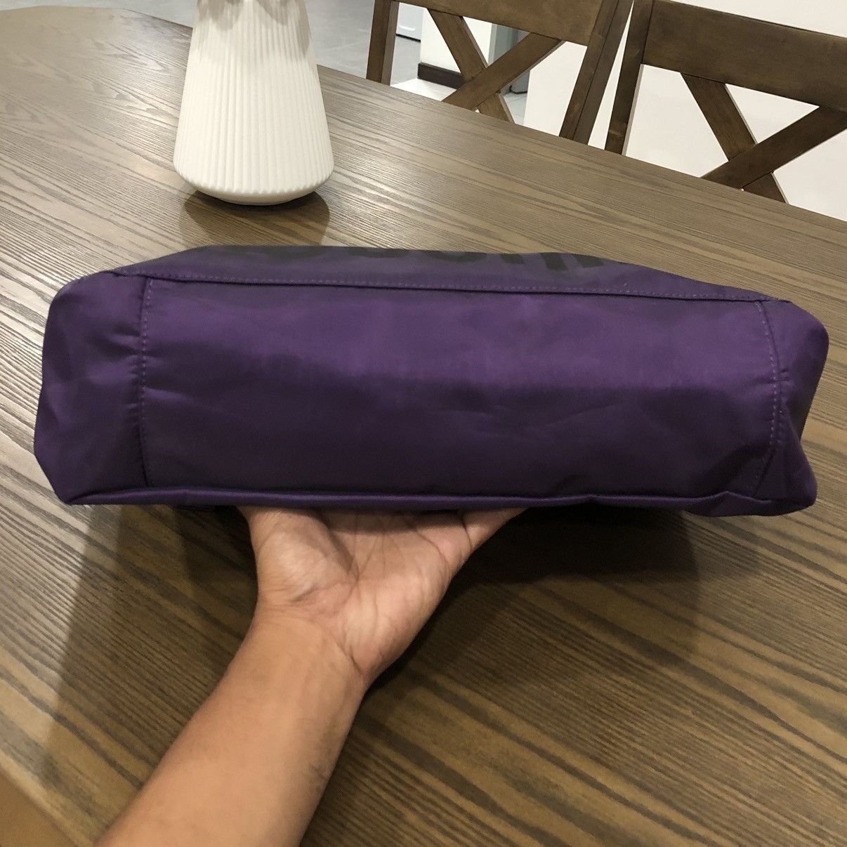 Moschino MOSCHINO Purple Nylon Tote Bag Size ONE SIZE - 13 Thumbnail