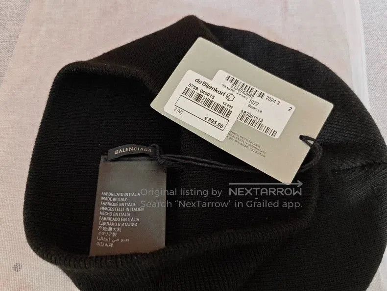 Balenciaga Balenciaga Beverly Hills Black Cold Hat. Size ONE SIZE - 5 Thumbnail